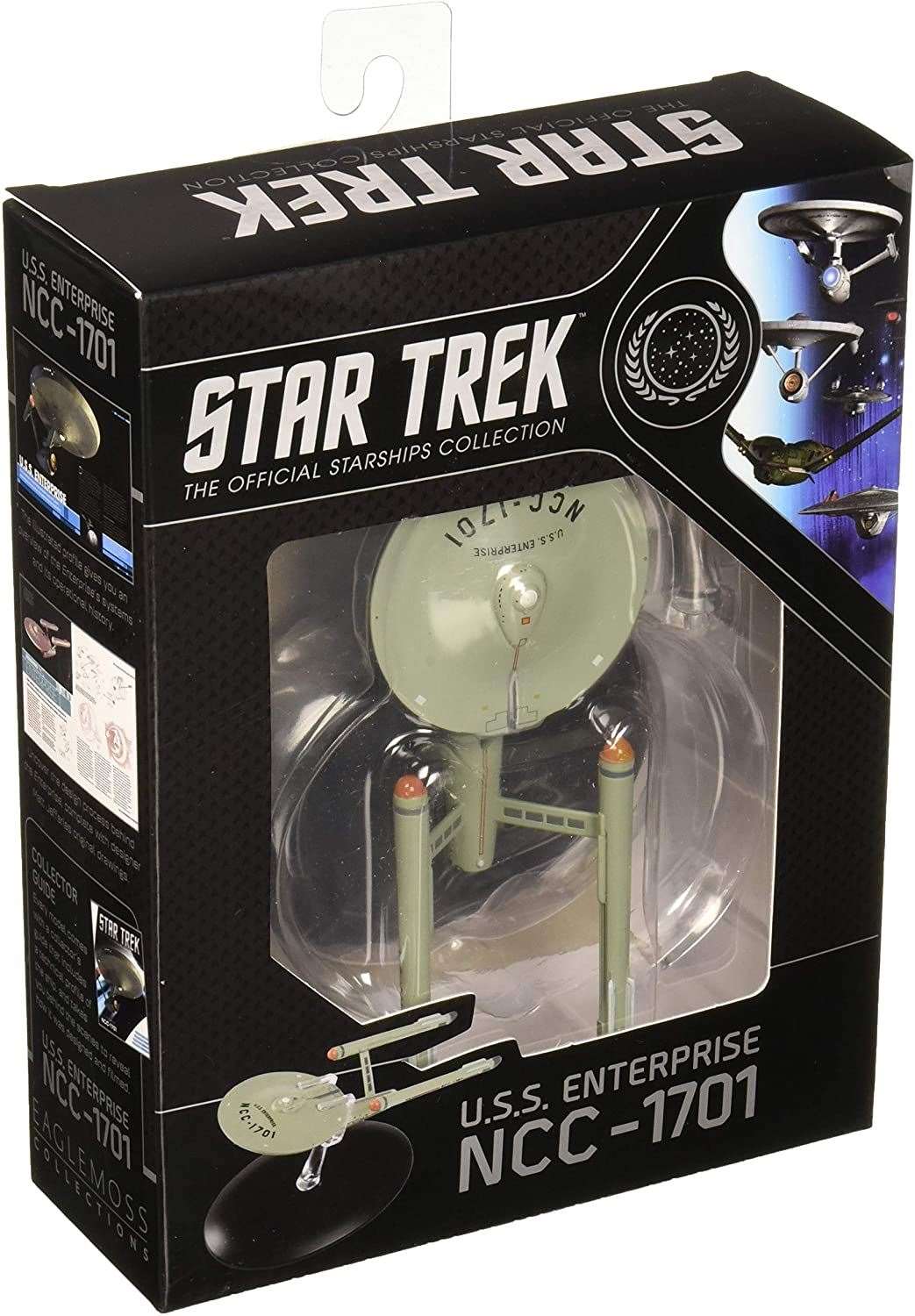 #11 U.S.S. Enterprise NCC-1701 (Constitution-class) TOS Diecast Model Ship Window Boxed (Star Trek / Eaglemoss) Real Merch