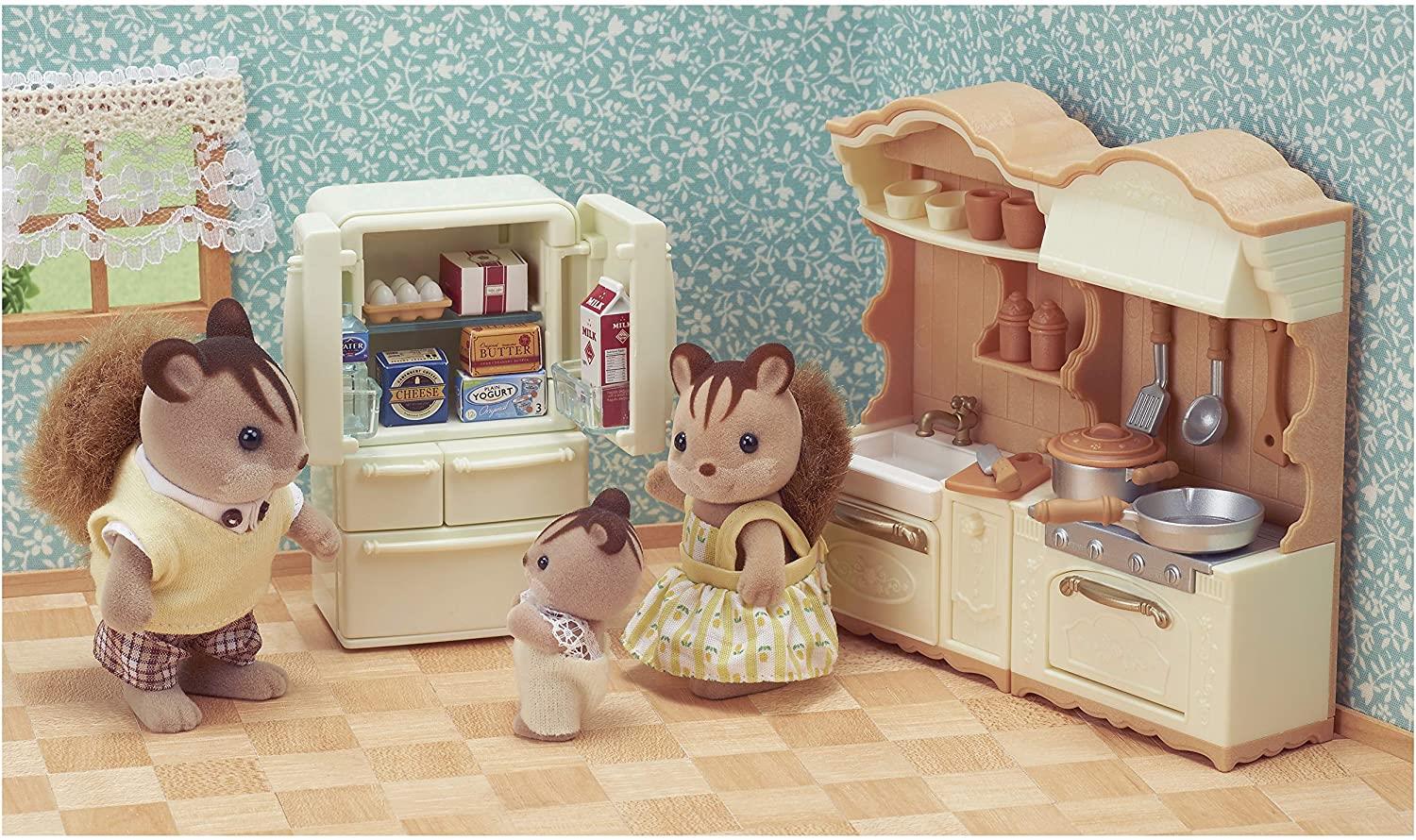 Sylvanian Families Kitchen Play Set Furniture Pack for Ages 3 and Up Curious Minds