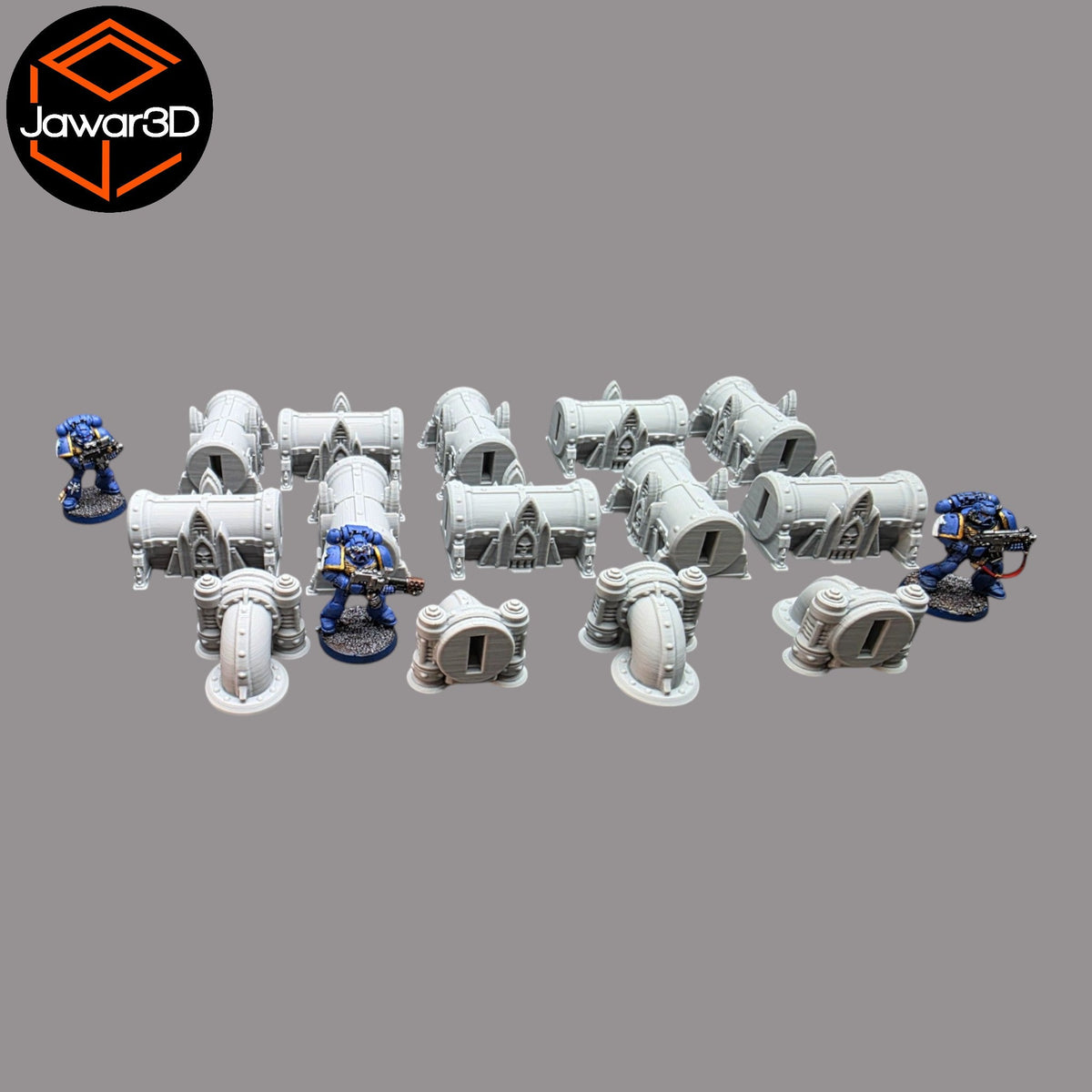 Production Pipes - 28mm Wargaming Scatter Terrain Scenery Tabletop Miniature Jawar3d