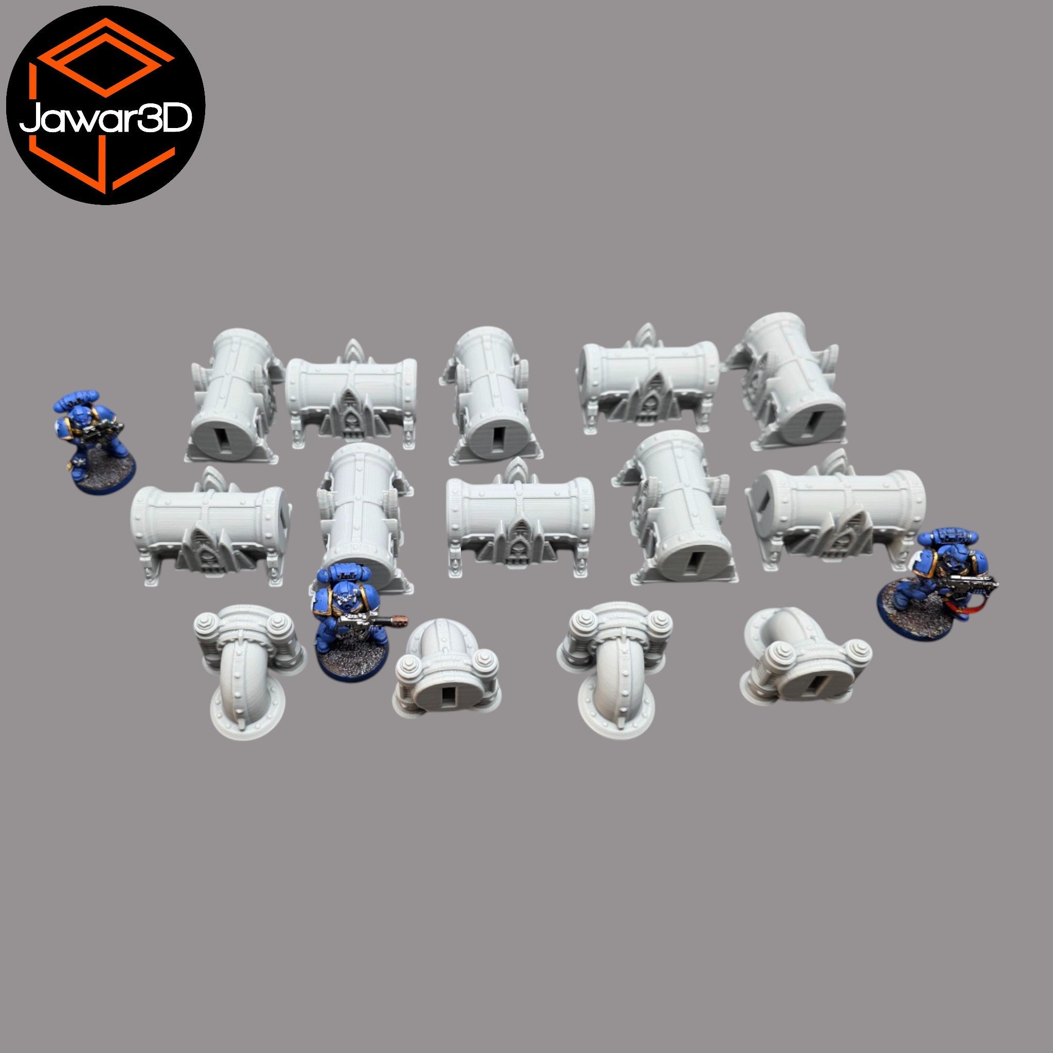 Production Pipes - 28mm Wargaming Scatter Terrain Scenery Tabletop Miniature Jawar3d