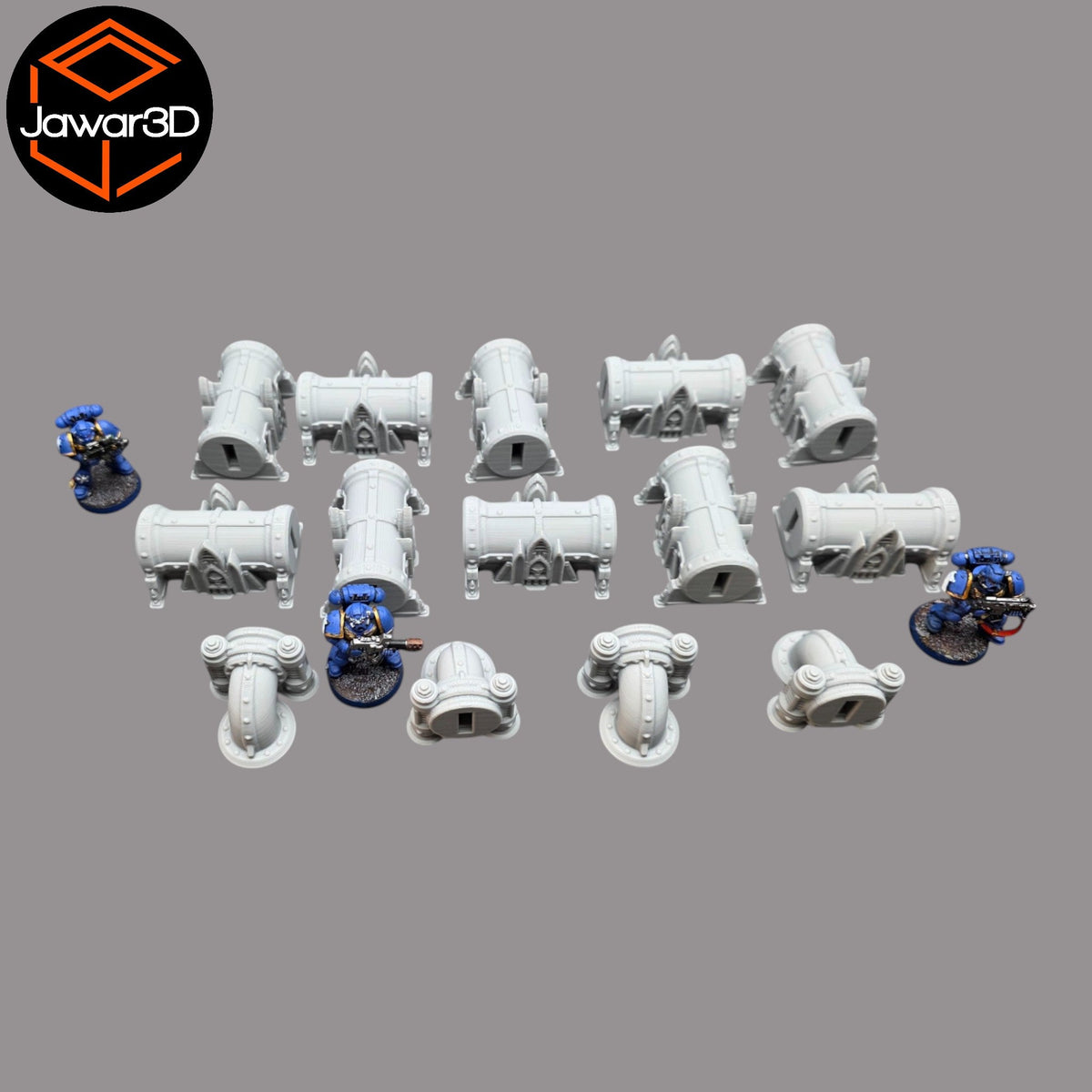 Production Pipes - 28mm Wargaming Scatter Terrain Scenery Tabletop Miniature Jawar3d