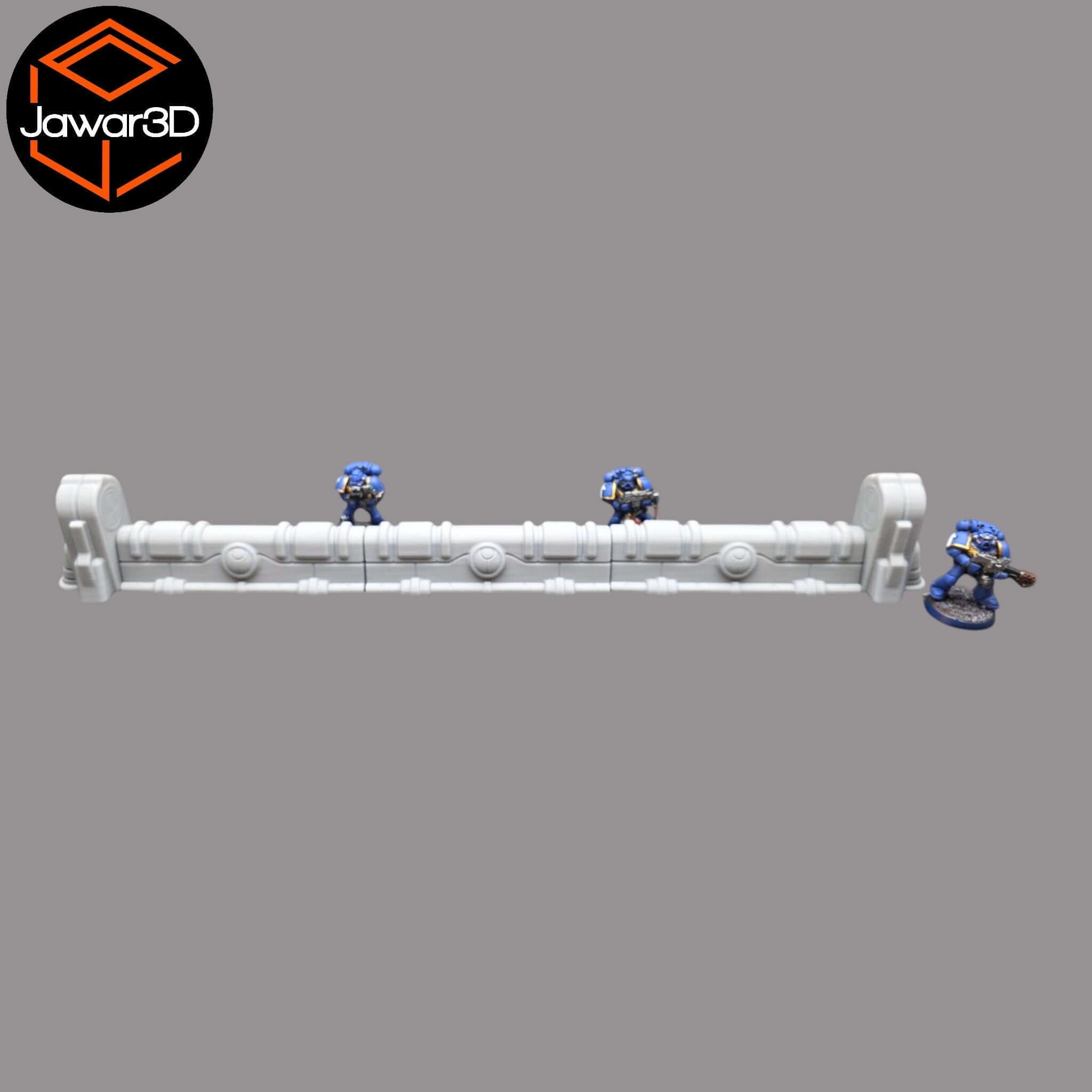 Ethereal Barricades - 28mm Wargaming Scatter Terrain Scenery Tabletop Miniature 3 Sections Jawar3d