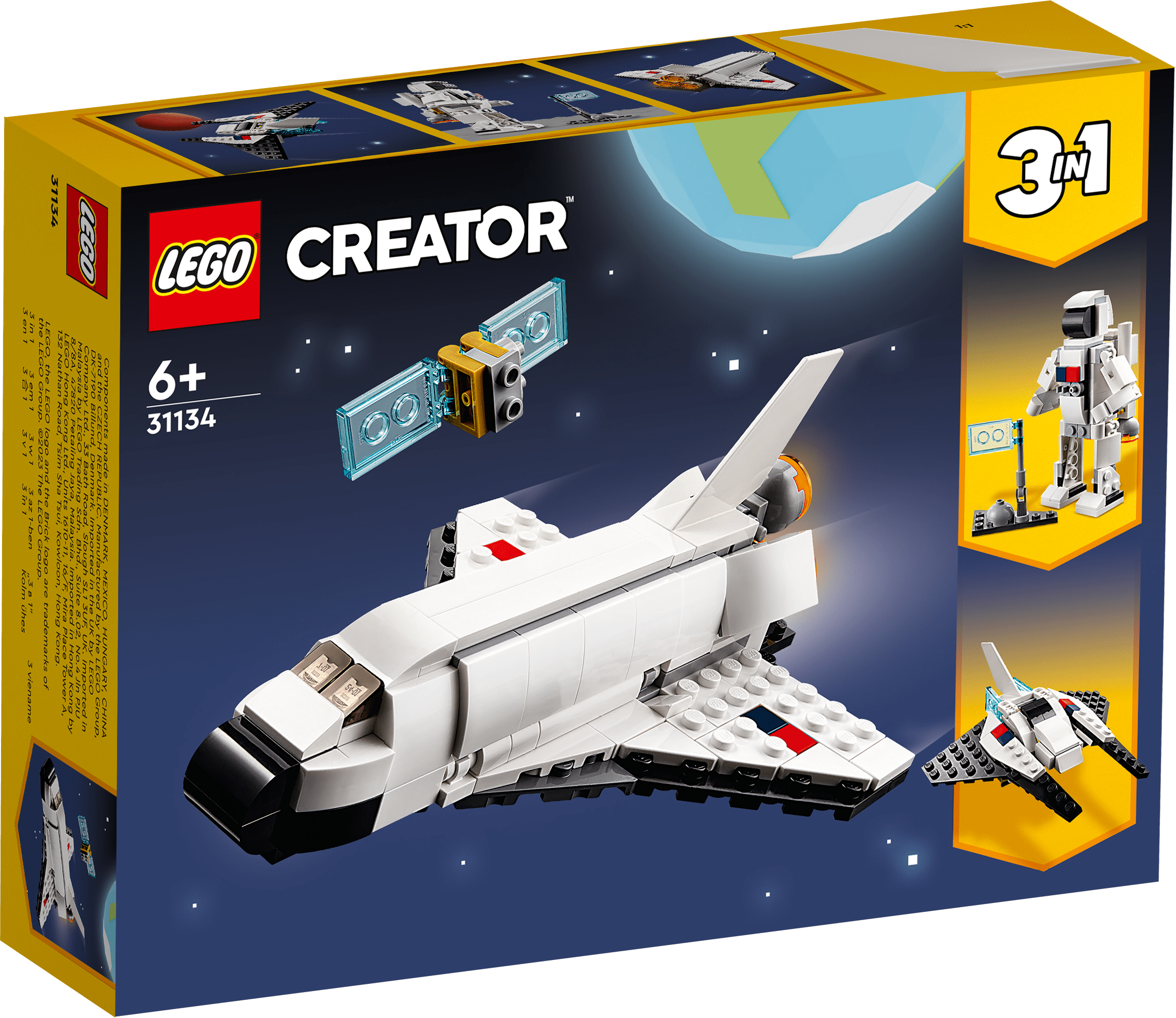 Lego Creator 3 in 1 31134 Space Shuttle Playset for Ages 6 and Up Curious Minds