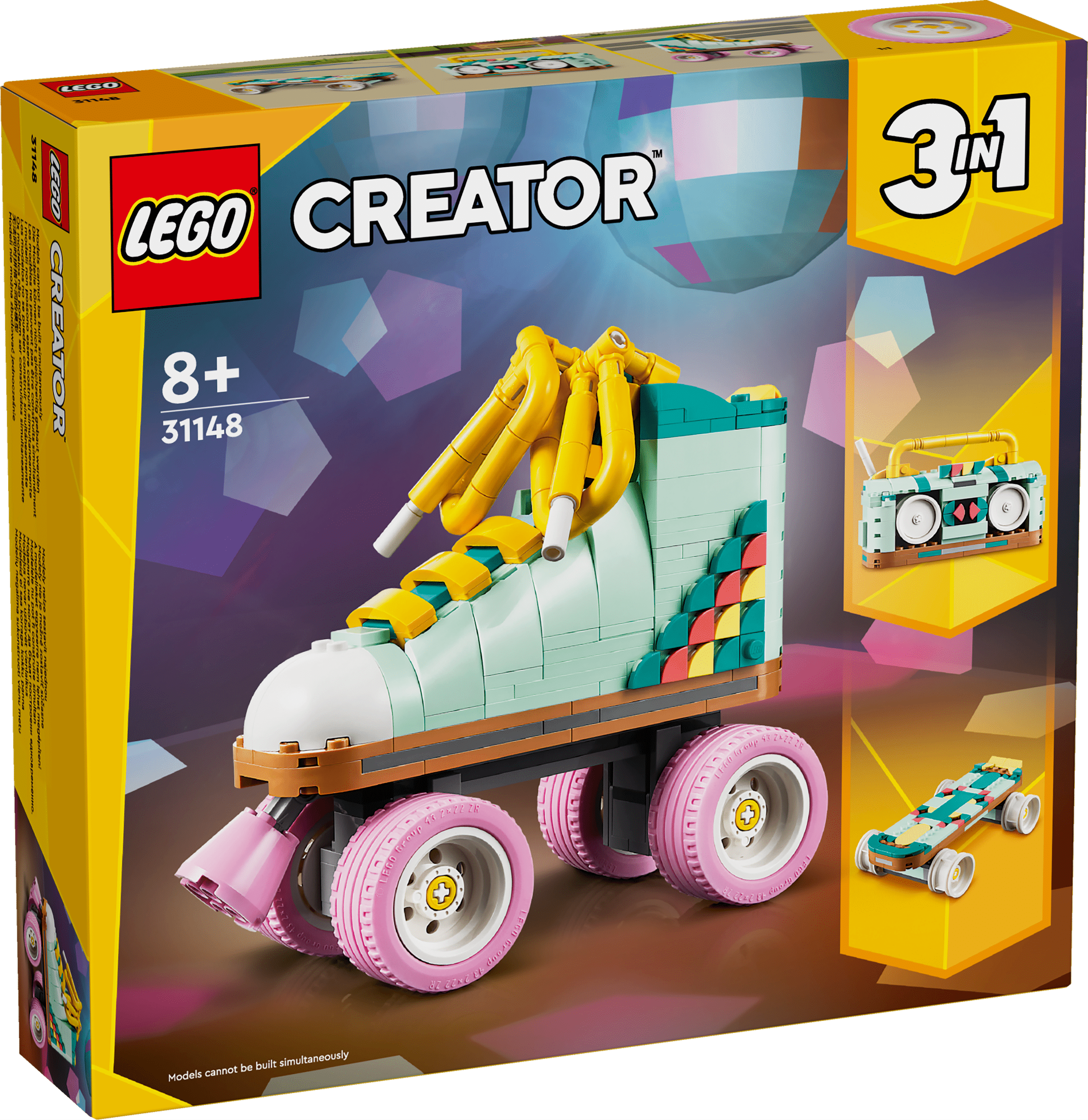 Lego Creator 3 in 1 31148 Retro Roller Skate Playset for Ages 8 and Up Curious Minds