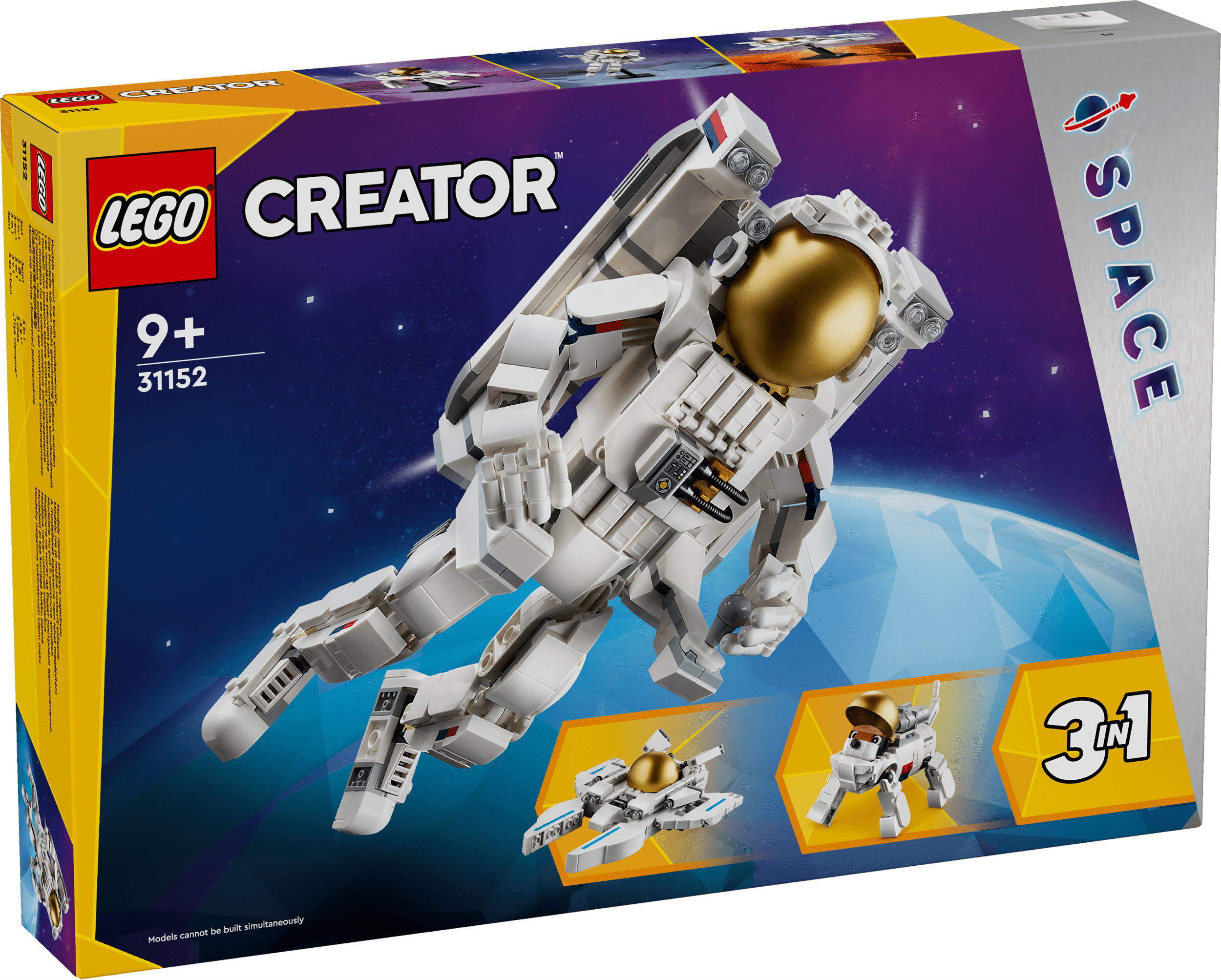 Lego Creator 3 in 1 31152 Space Astronaut Playset for Ages 9 and Up Curious Minds