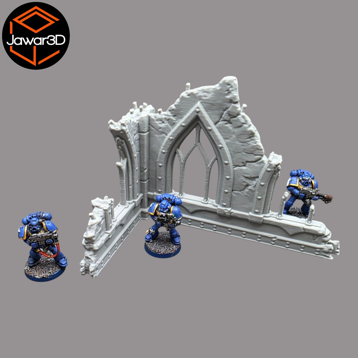 Ruined Empire #2 - 28mm Wargaming Scatter Terrain Scenery Tabletop Miniature Jawar3d