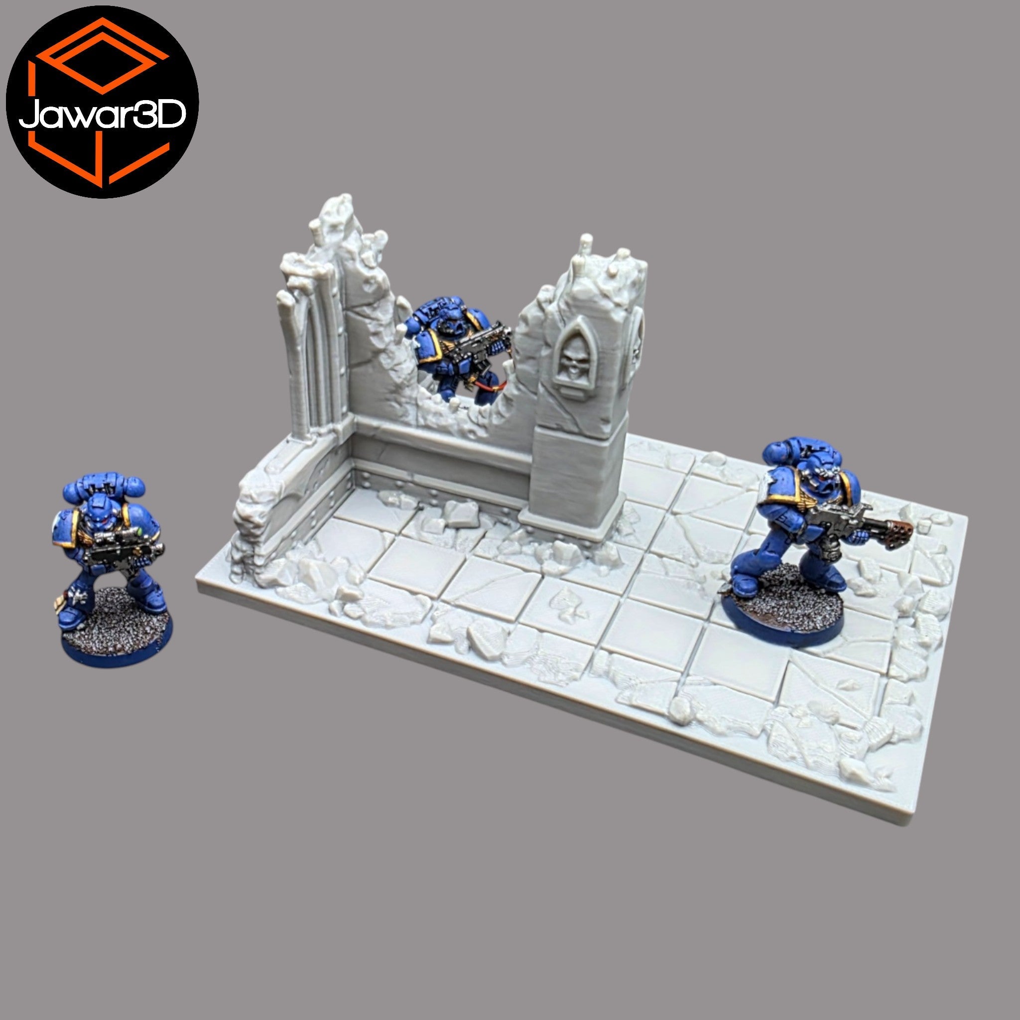 Ruined Empire #4 - 28mm Wargaming Scatter Terrain Scenery Tabletop Miniature Jawar3d