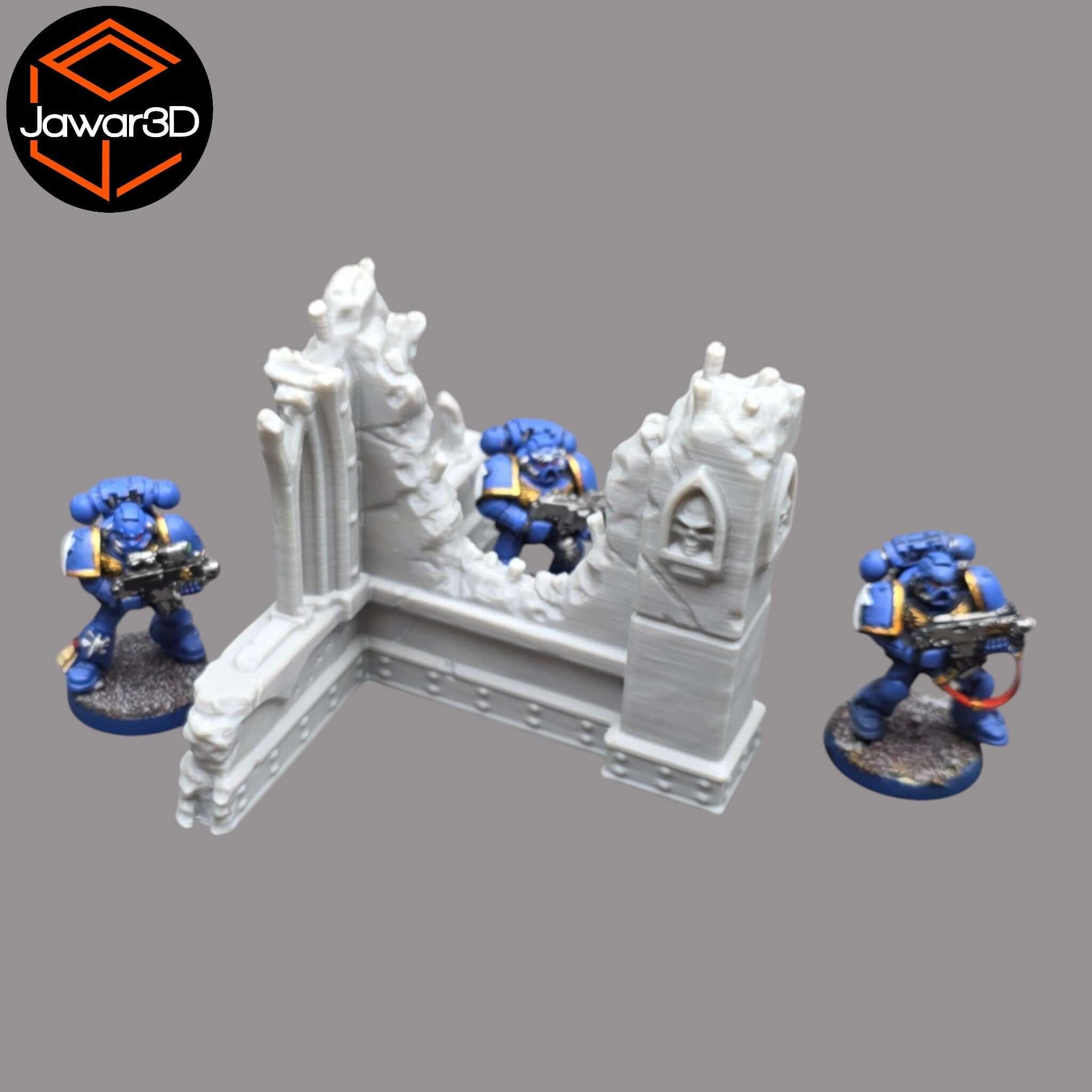 Ruined Empire #5 - 28mm Wargaming Scatter Terrain Scenery Tabletop Miniature Jawar3d