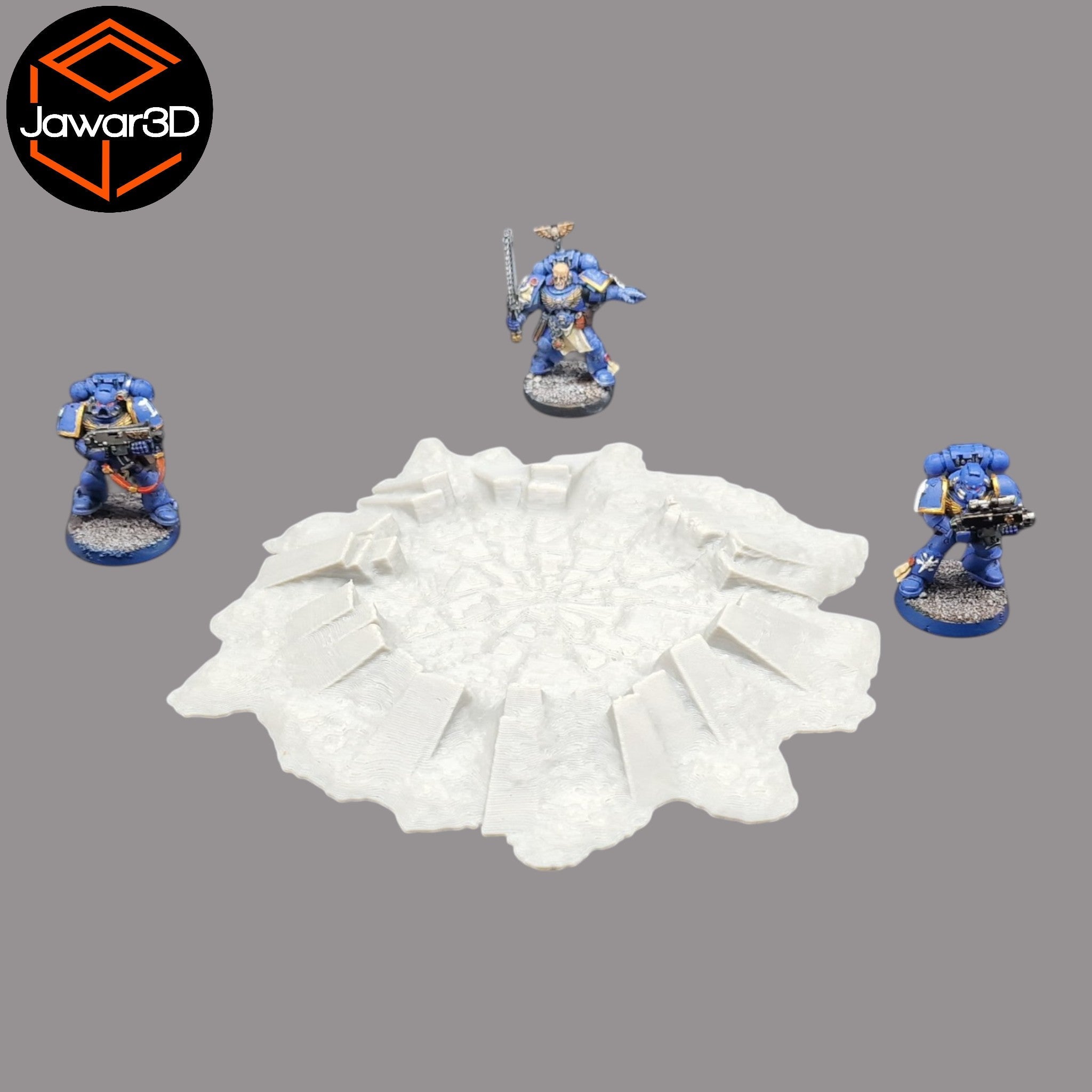Craters - 28mm Wargaming Scatter Terrain Scenery Tabletop Miniature Jawar3d