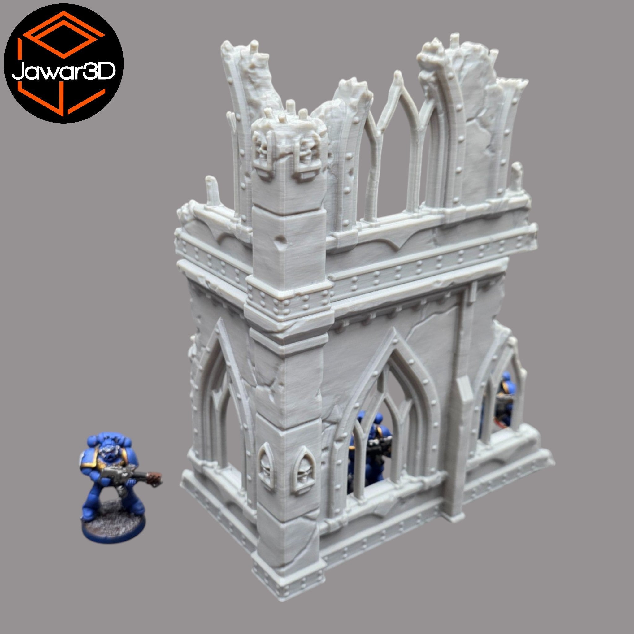 Ruined Empire 2 Floors #2 - 28mm Wargaming Scatter Terrain Scenery Miniature Jawar3d