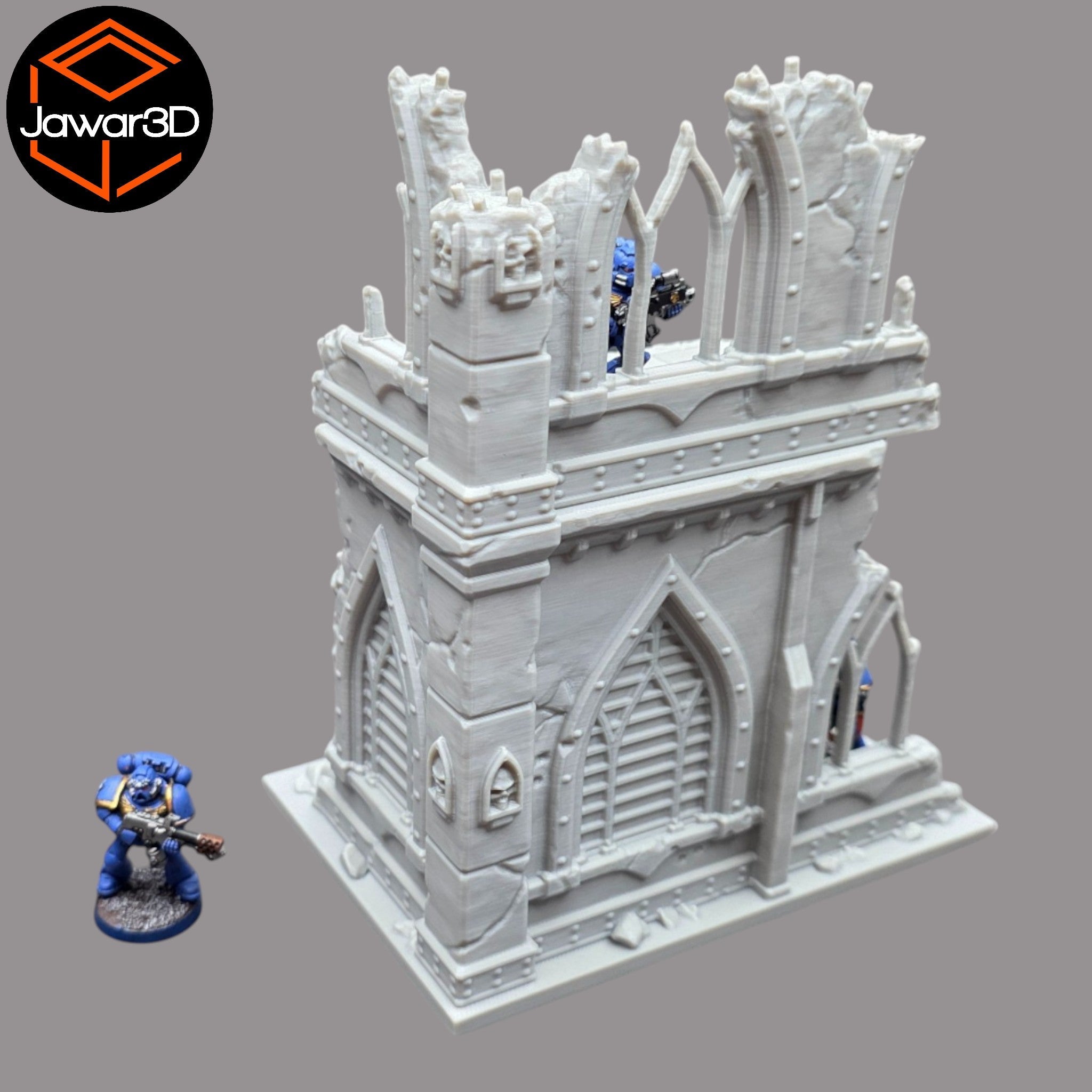 Ruined Empire 2 Floors #3 - 28mm Wargaming Scatter Terrain Scenery Miniature Jawar3d