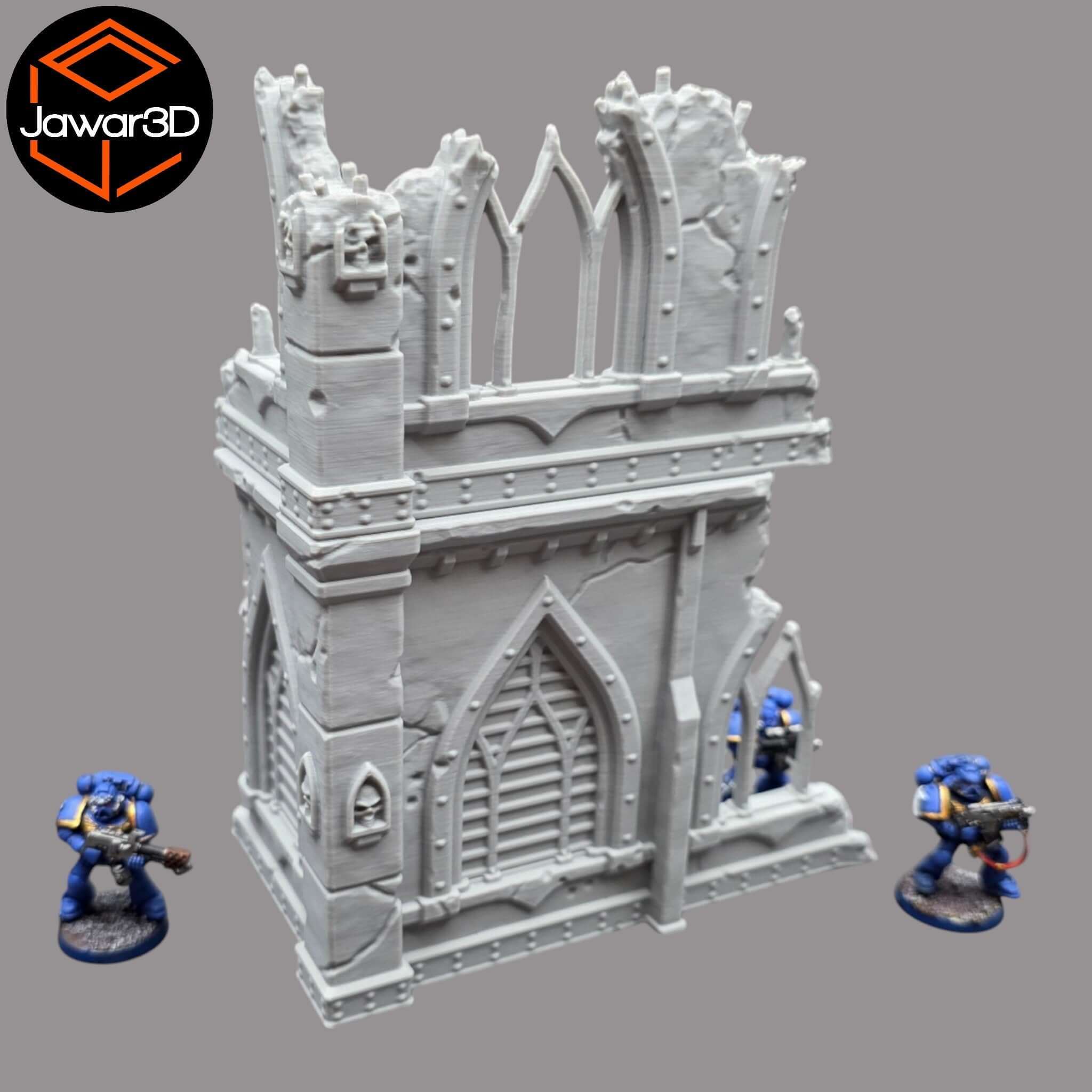 Ruined Empire 2 Floors #4 - 28mm Wargaming Scatter Terrain Scenery Miniature Jawar3d