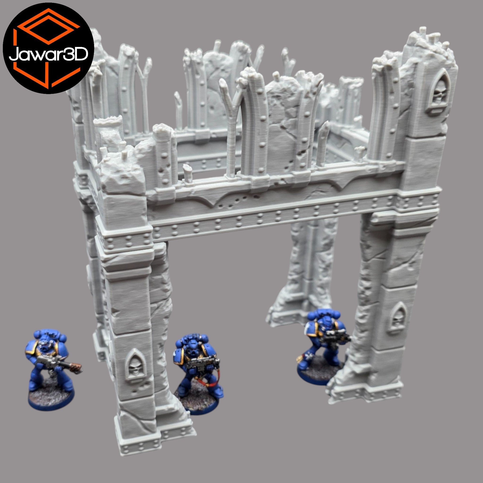 Ruined Empire 2 Floors #6 - 28mm Wargaming Scatter Terrain Scenery Miniature Jawar3d