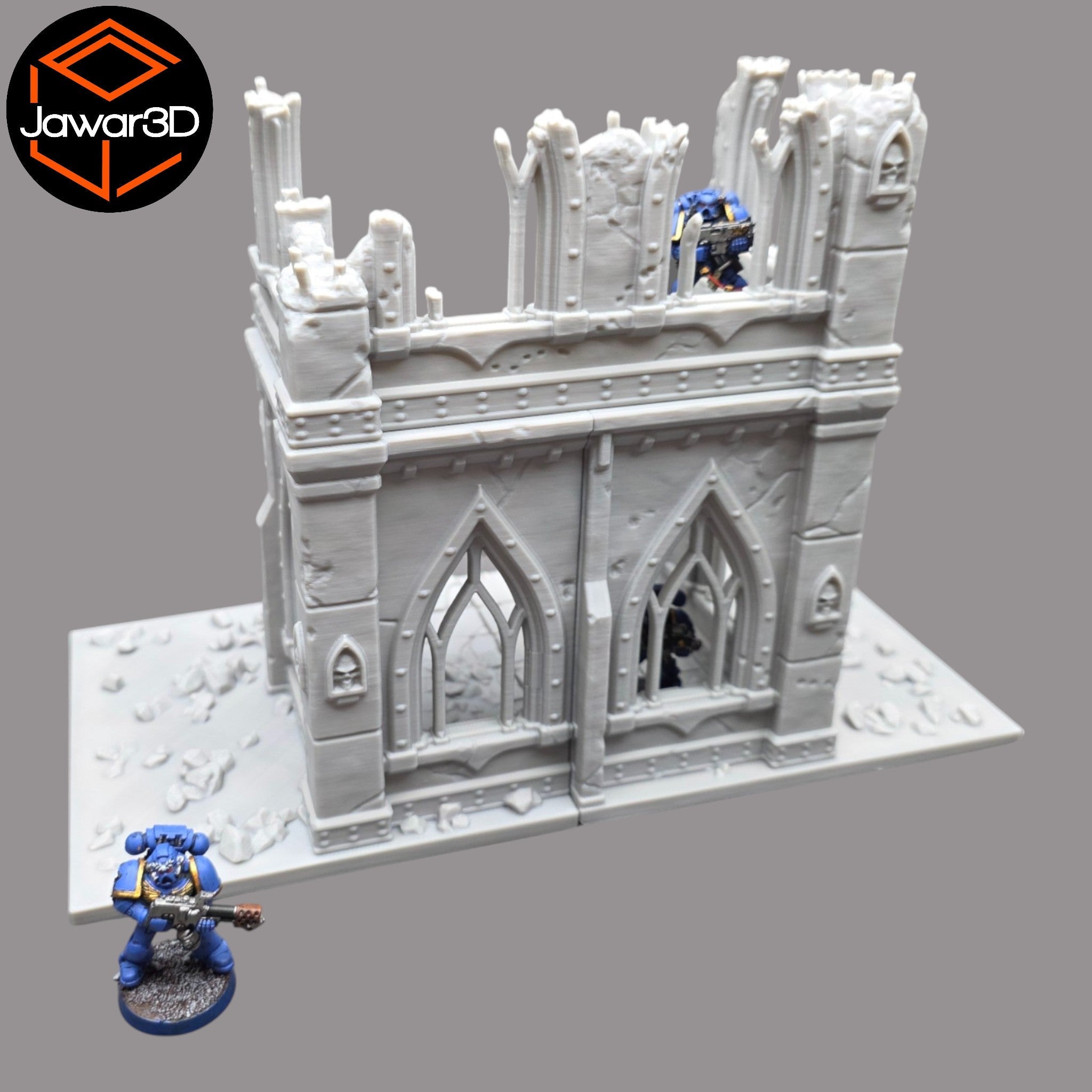 Ruined Empire 2 Floors #7 - 28mm Wargaming Scatter Terrain Scenery Miniature Jawar3d