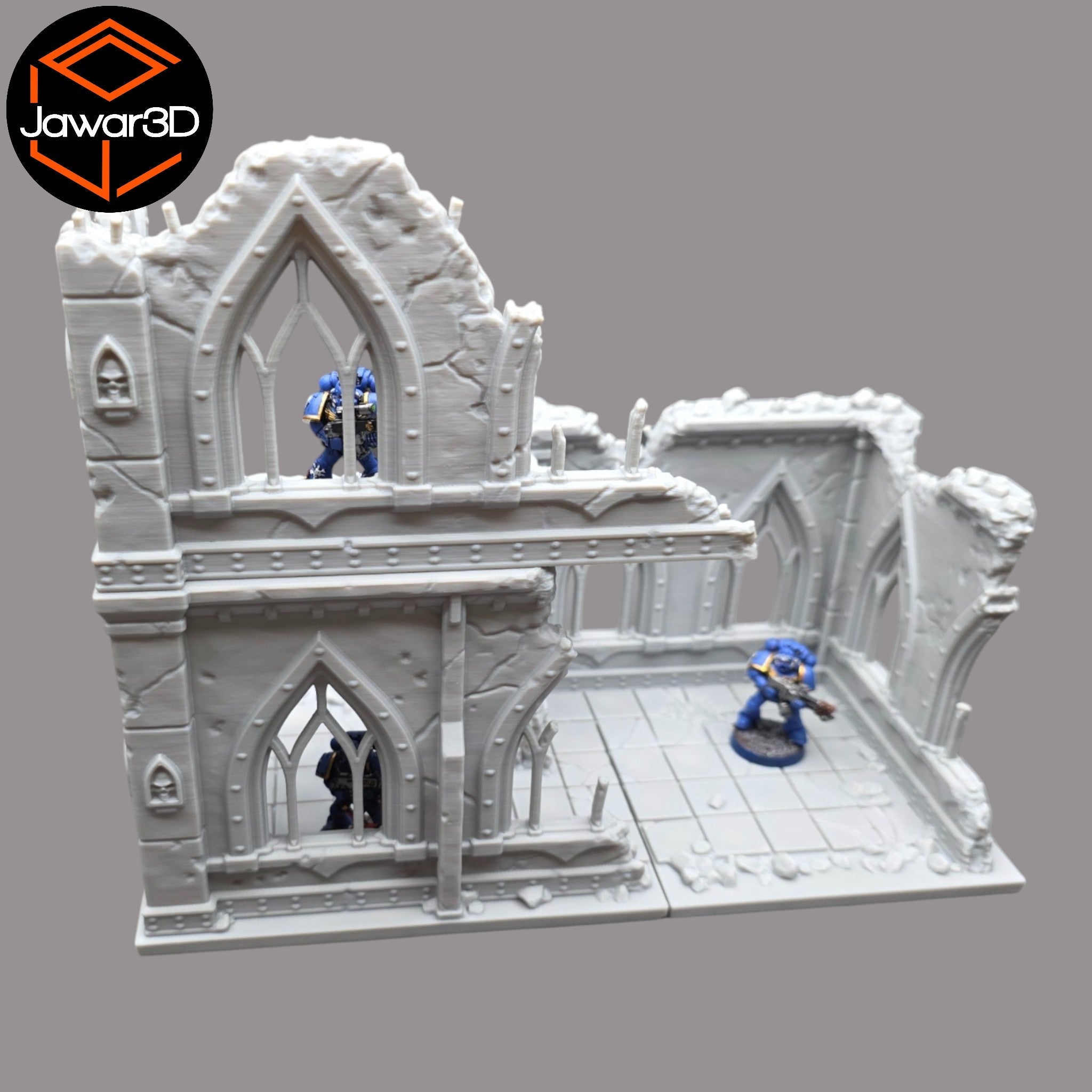 Ruined Empire 2 Floors #8 - 28mm Wargaming Scatter Terrain Scenery Miniature Jawar3d