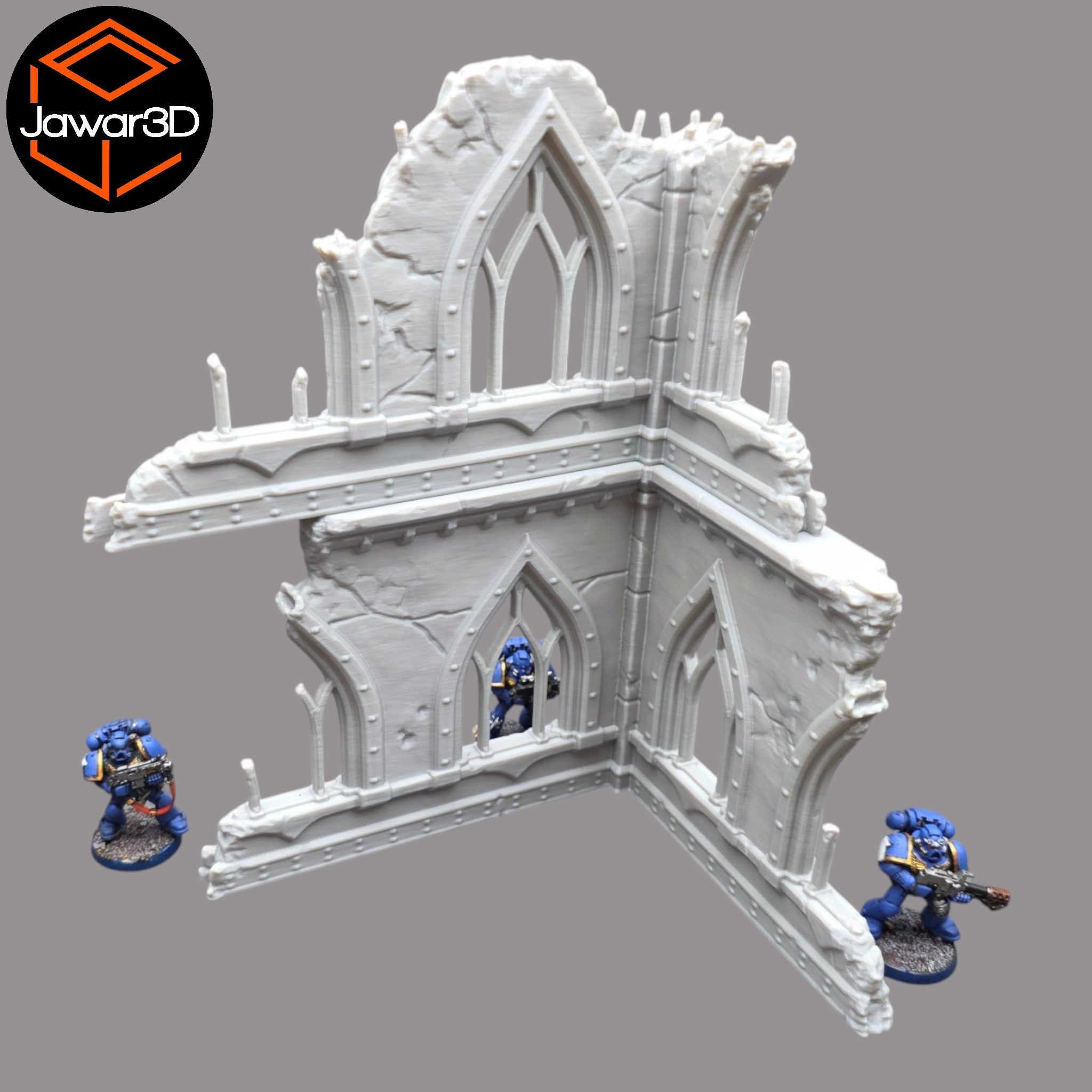 Ruined Empire 2 Floors #9 - 28mm Wargaming Scatter Terrain Scenery Miniature Jawar3d