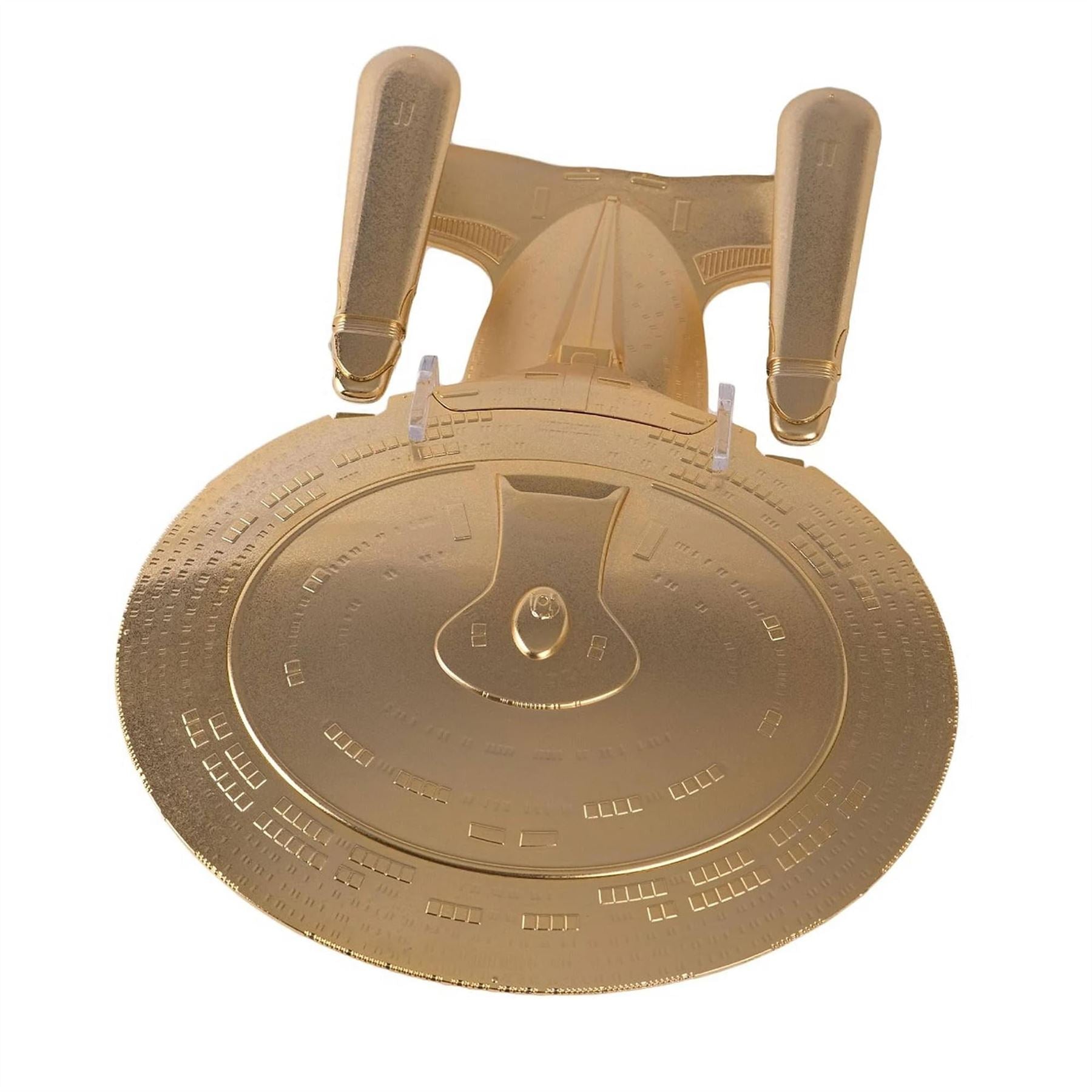 #20 Gold U.S.S. Enterprise NCC-1701-D Model Die Cast Ship SPECIAL ISSUE (Eaglemoss / Star Trek) Real Merch