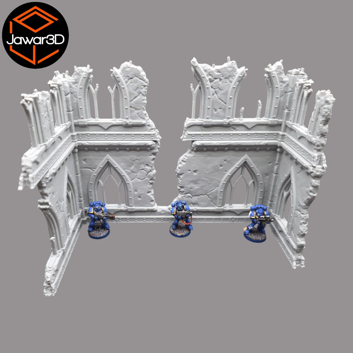 Ruined Empire 2 Floors #12 - 28mm Wargaming Scatter Terrain Scenery Miniature Jawar3d