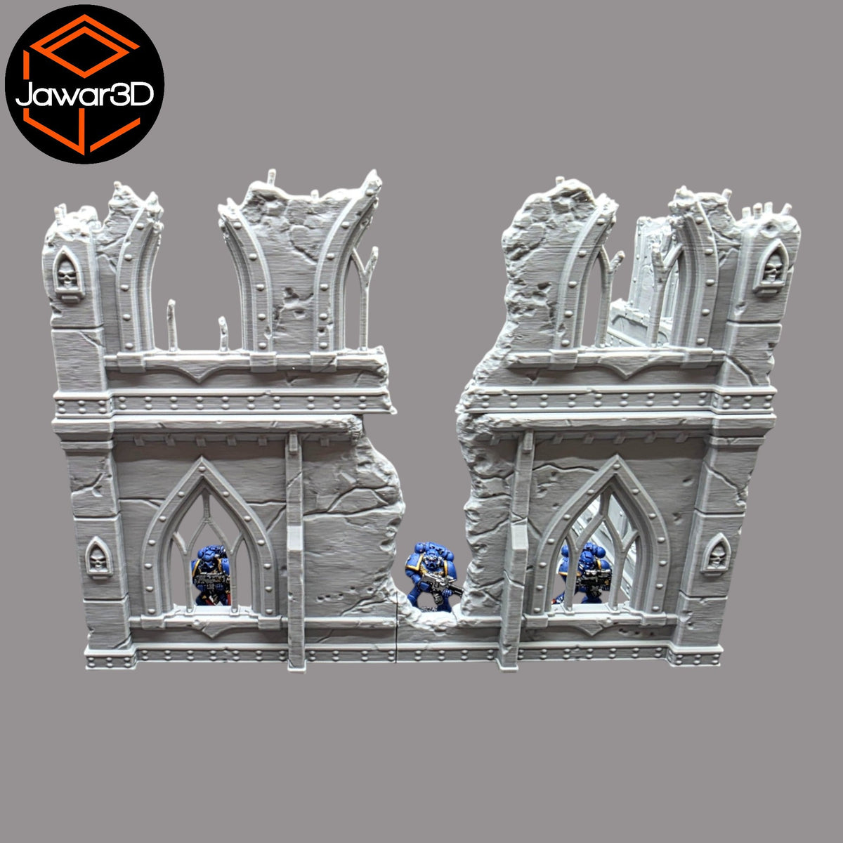 Ruined Empire 2 Floors #12 - 28mm Wargaming Scatter Terrain Scenery Miniature Jawar3d