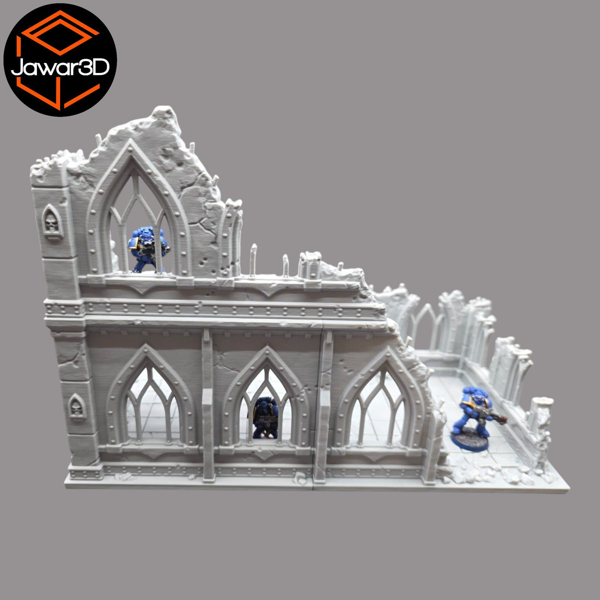 Ruined Empire 2 Floors #13 - 28mm Wargaming Scatter Terrain Scenery Miniature Jawar3d