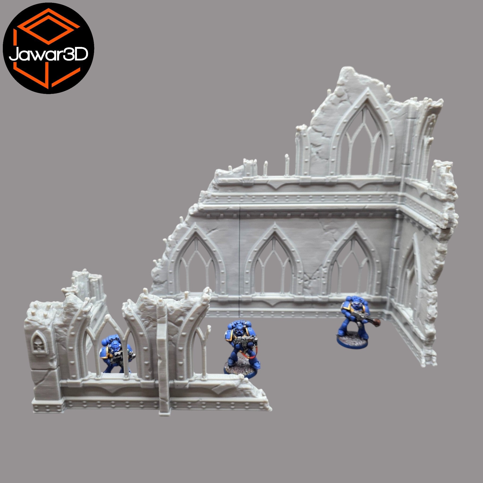 Ruined Empire 2 Floors #14 - 28mm Wargaming Scatter Terrain Scenery Miniature Jawar3d