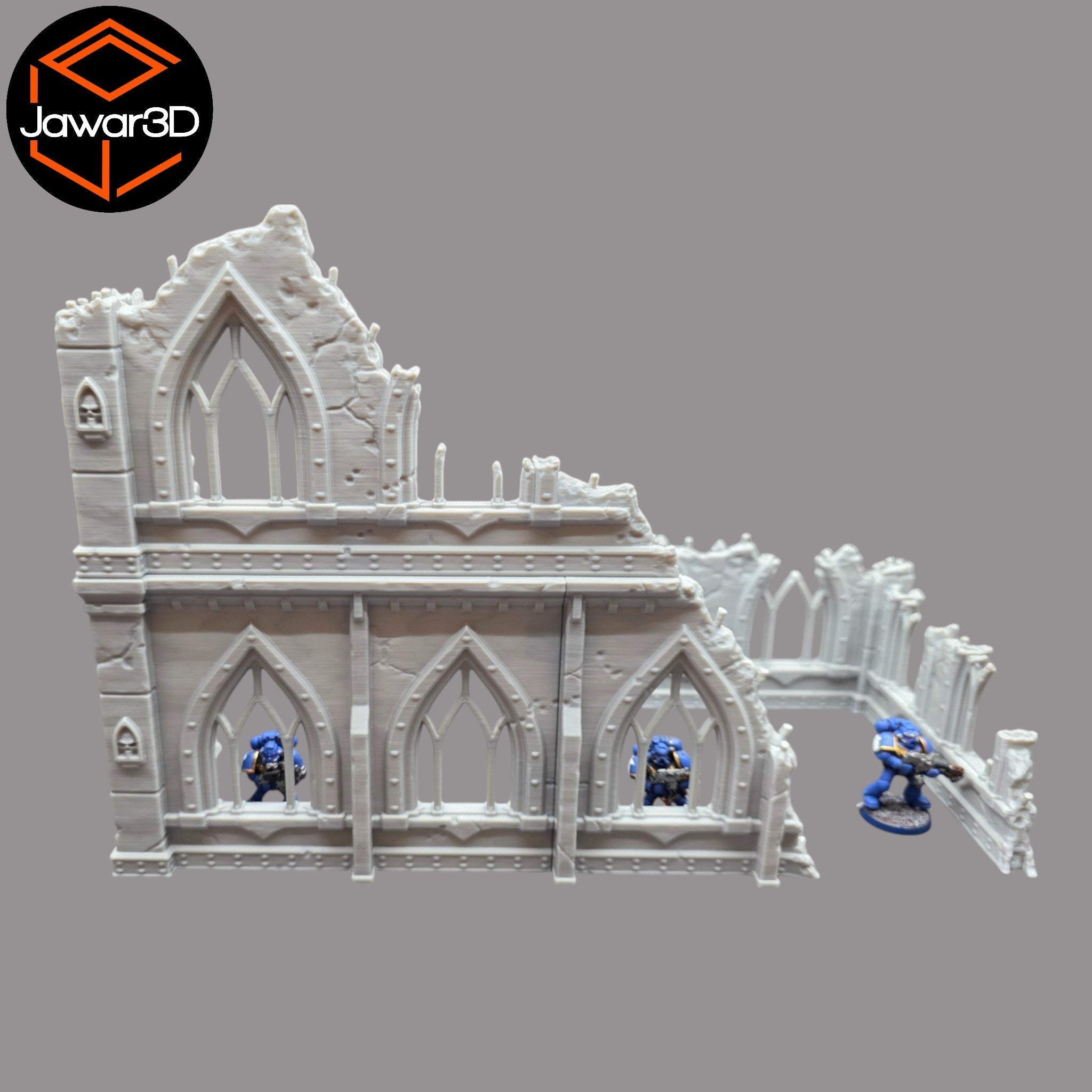 Ruined Empire 2 Floors #14 - 28mm Wargaming Scatter Terrain Scenery Miniature Jawar3d