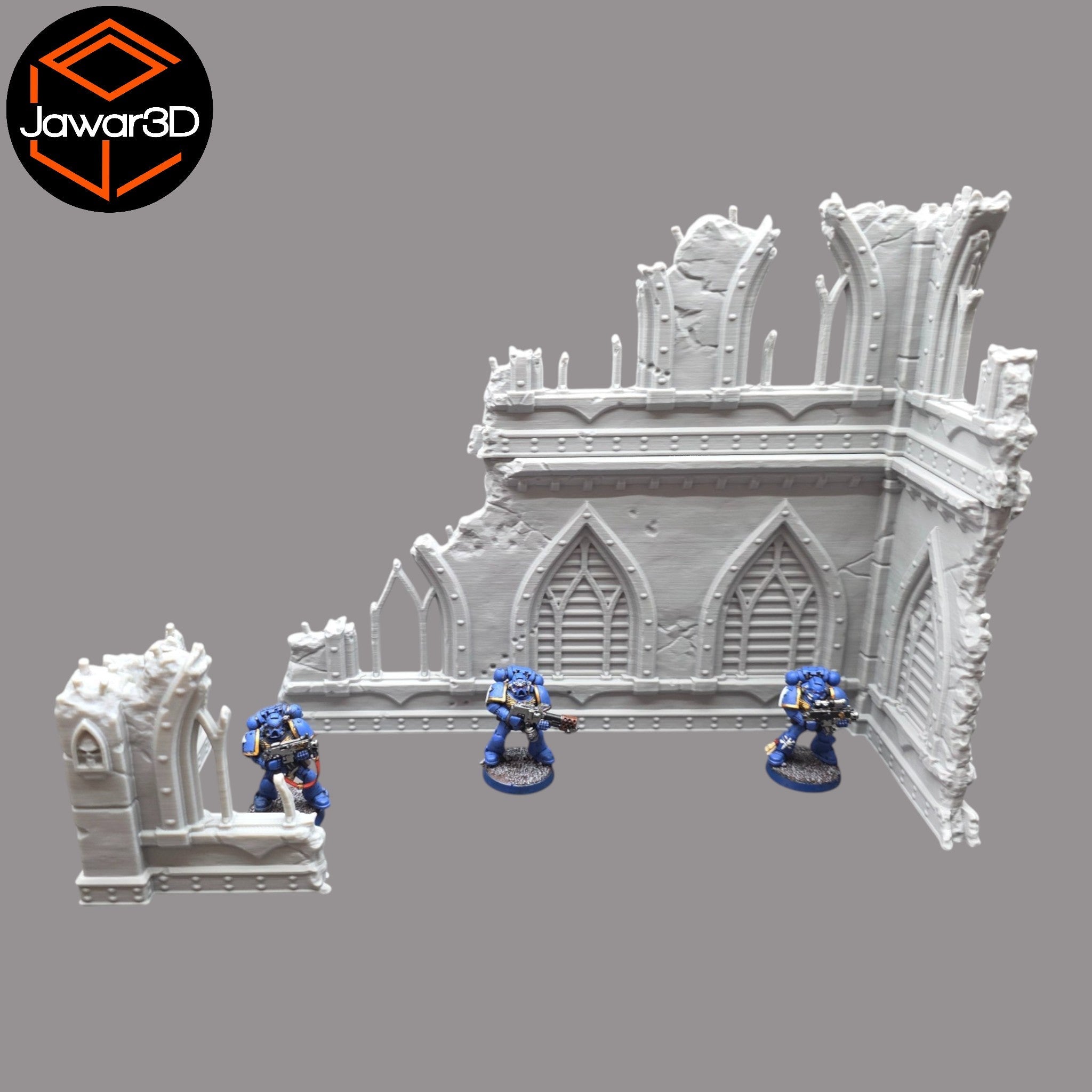 Ruined Empire 2 Floors #16 - 28mm Wargaming Scatter Terrain Scenery Miniature Jawar3d