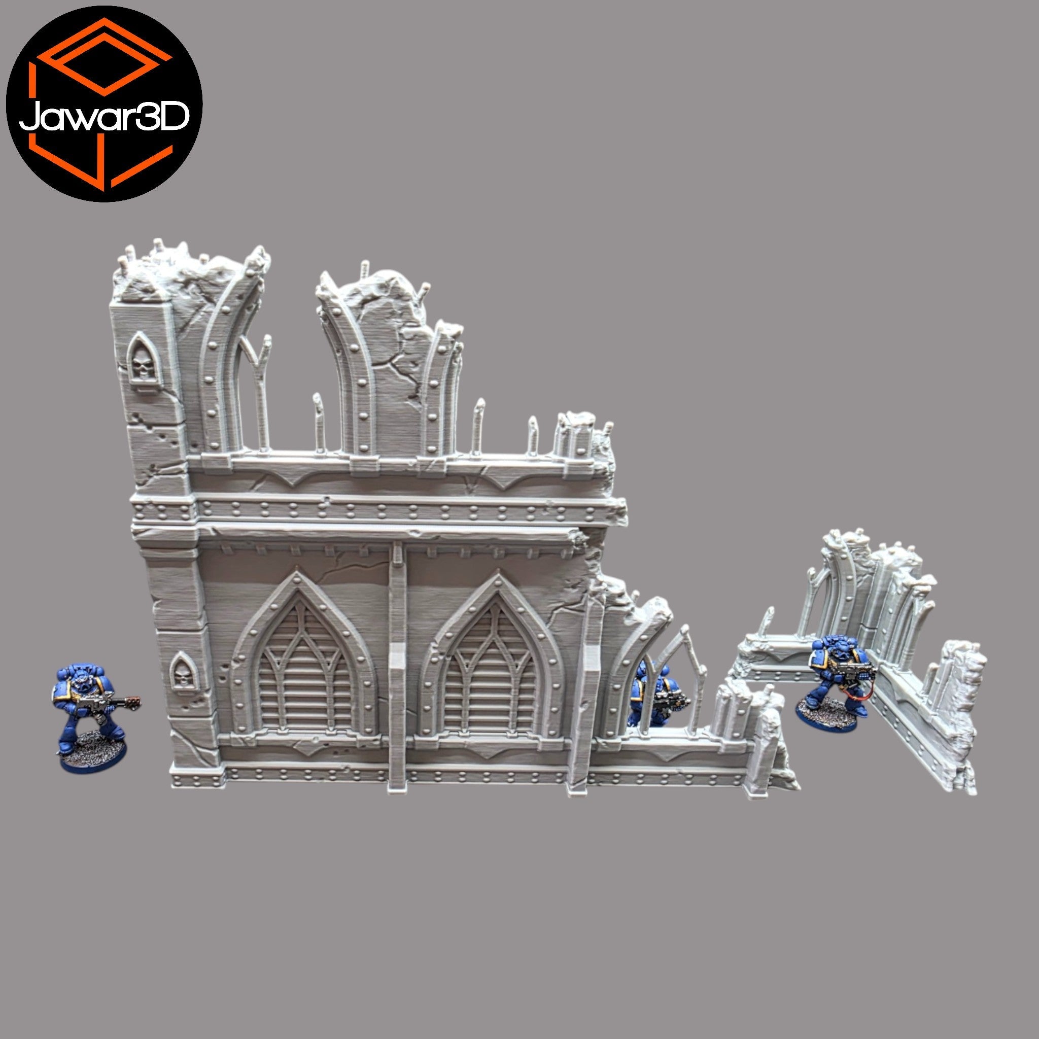Ruined Empire 2 Floors #16 - 28mm Wargaming Scatter Terrain Scenery Miniature Jawar3d