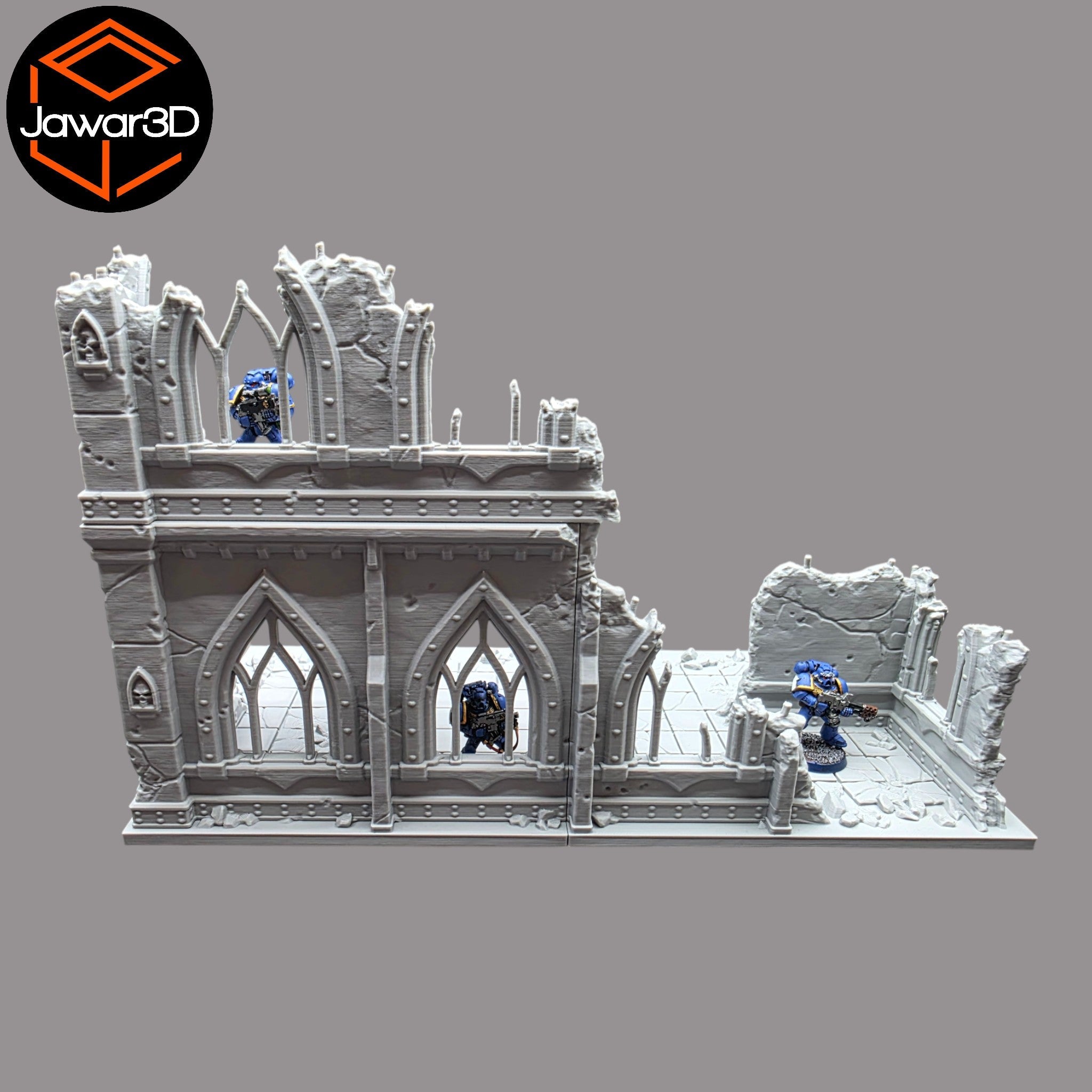 Ruined Empire 2 Floors #19 - 28mm Wargaming Scatter Terrain Scenery Tabletop Jawar3d
