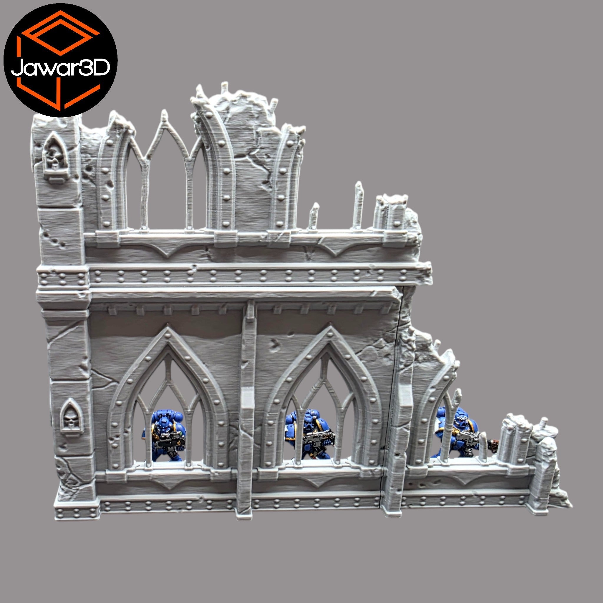 Ruined Empire 2 Floors #20 - 28mm Wargaming Scatter Terrain Scenery Tabletop Jawar3d