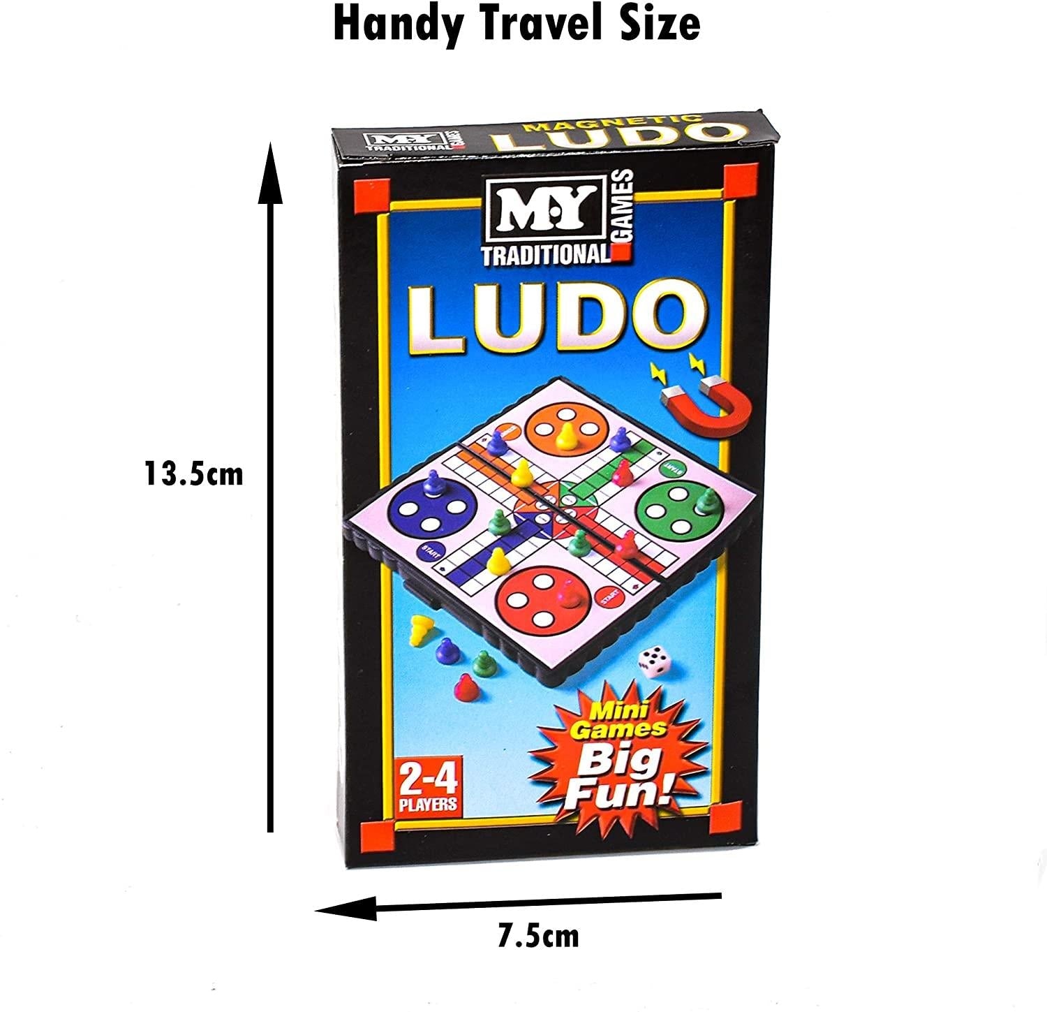 Magnetic Travel Games: Ludo, Chess, Draughts, Snakes & Ladders (SINGLE) Curious Minds