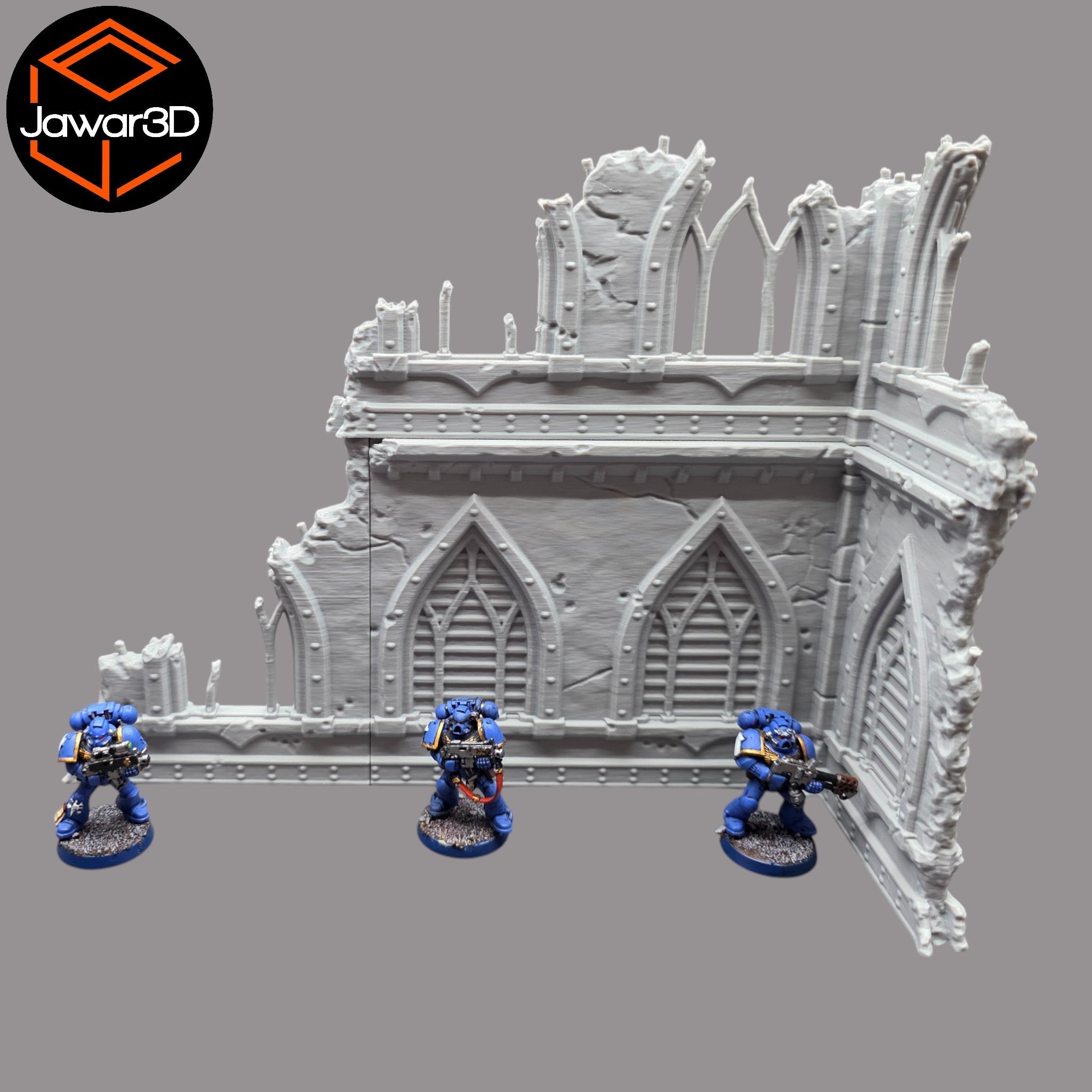 Ruined Empire 2 Floors #21 - 28mm Wargaming Scatter Terrain Scenery Tabletop Jawar3d
