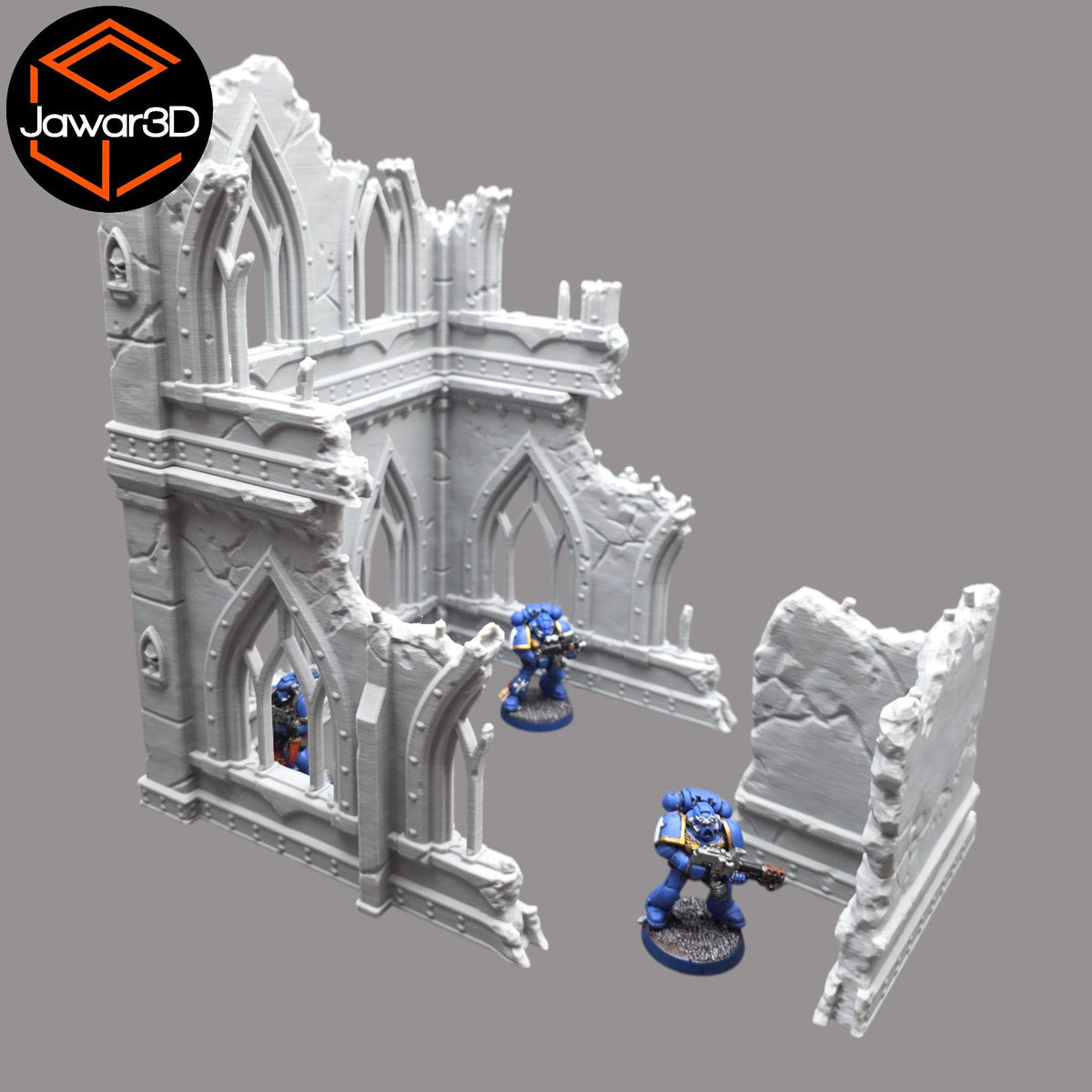 Ruined Empire 2 Floors #22 - 28mm Wargaming Scatter Terrain Scenery Tabletop Jawar3d