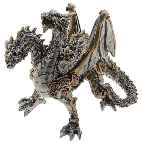 Steam Punk 3 headed Dragon Hydra Ornament Shudehill Giftware