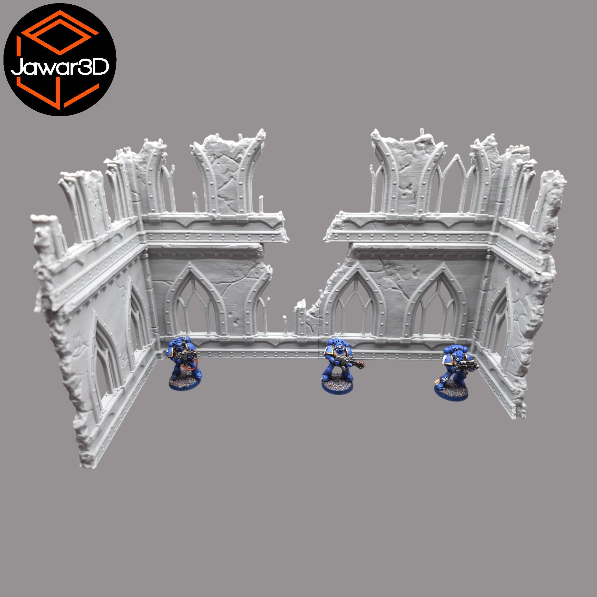 Ruined Empire 2 Floors #23 - 28mm Wargaming Scatter Terrain Scenery Tabletop Jawar3d