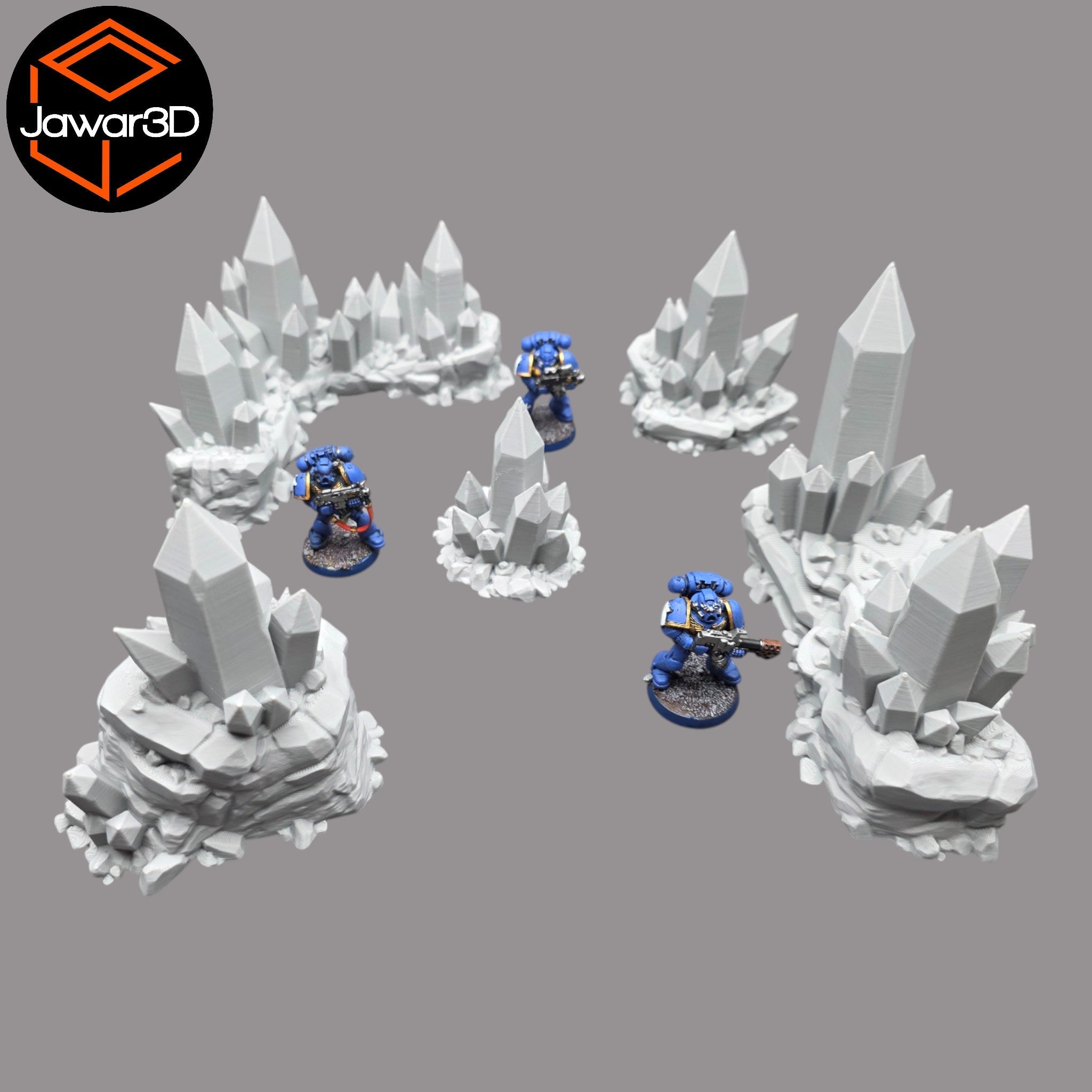 Mineral Deposit Set - 28mm Wargaming Scatter Terrain Scenery Tabletop Jawar3d