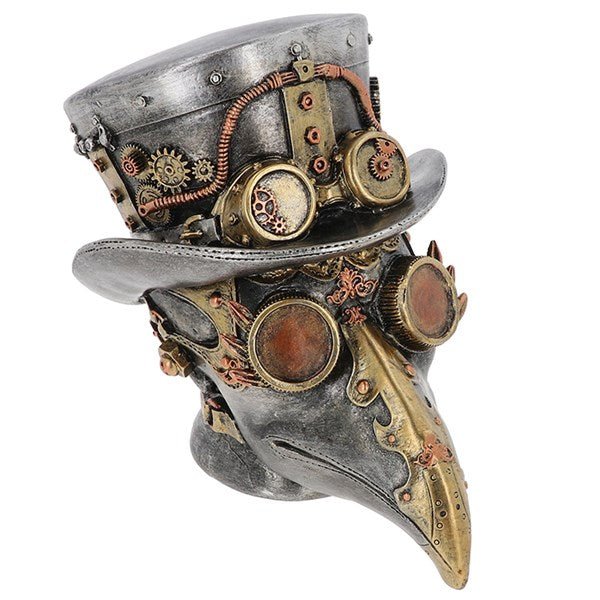 Steampunk Plague Skull Decorative Ornament Joe Davies