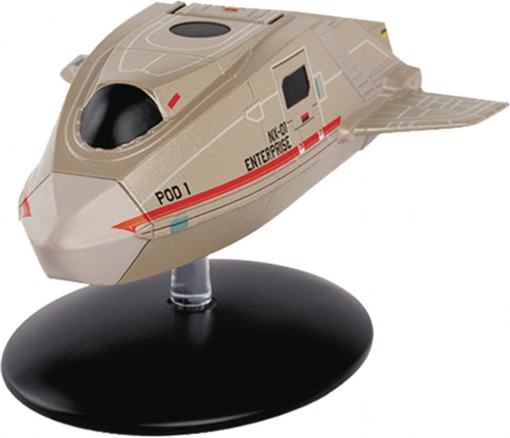 #06 NX-01 Enterprise Shuttlecraft "Pod 1" Shuttlecraft Diecast Model Ship (Eaglemoss / Star Trek) Real Merch