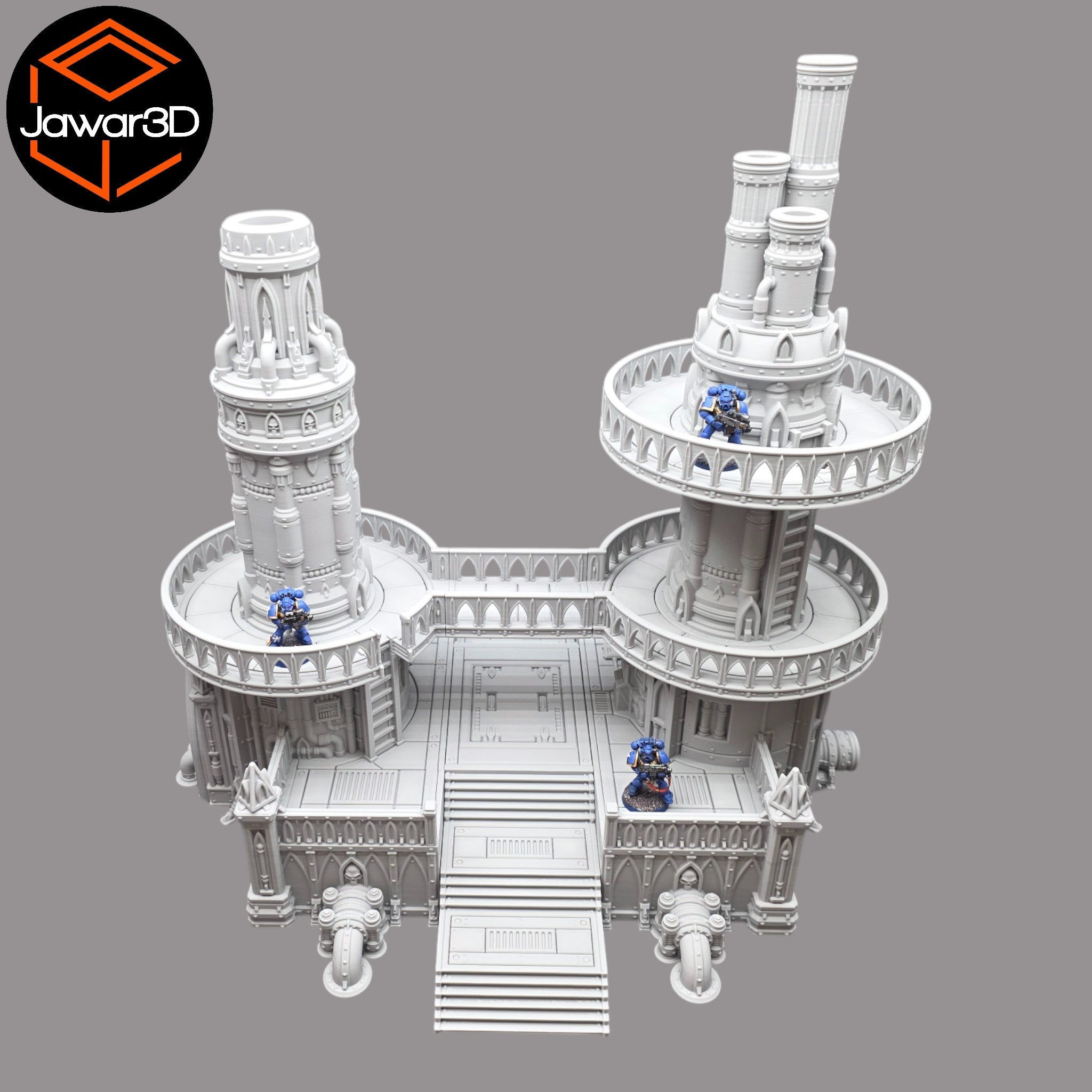 Steel Refinery Assembly #1 - 28mm Wargaming Scatter Terrain Scenery Tabletop Jawar3d