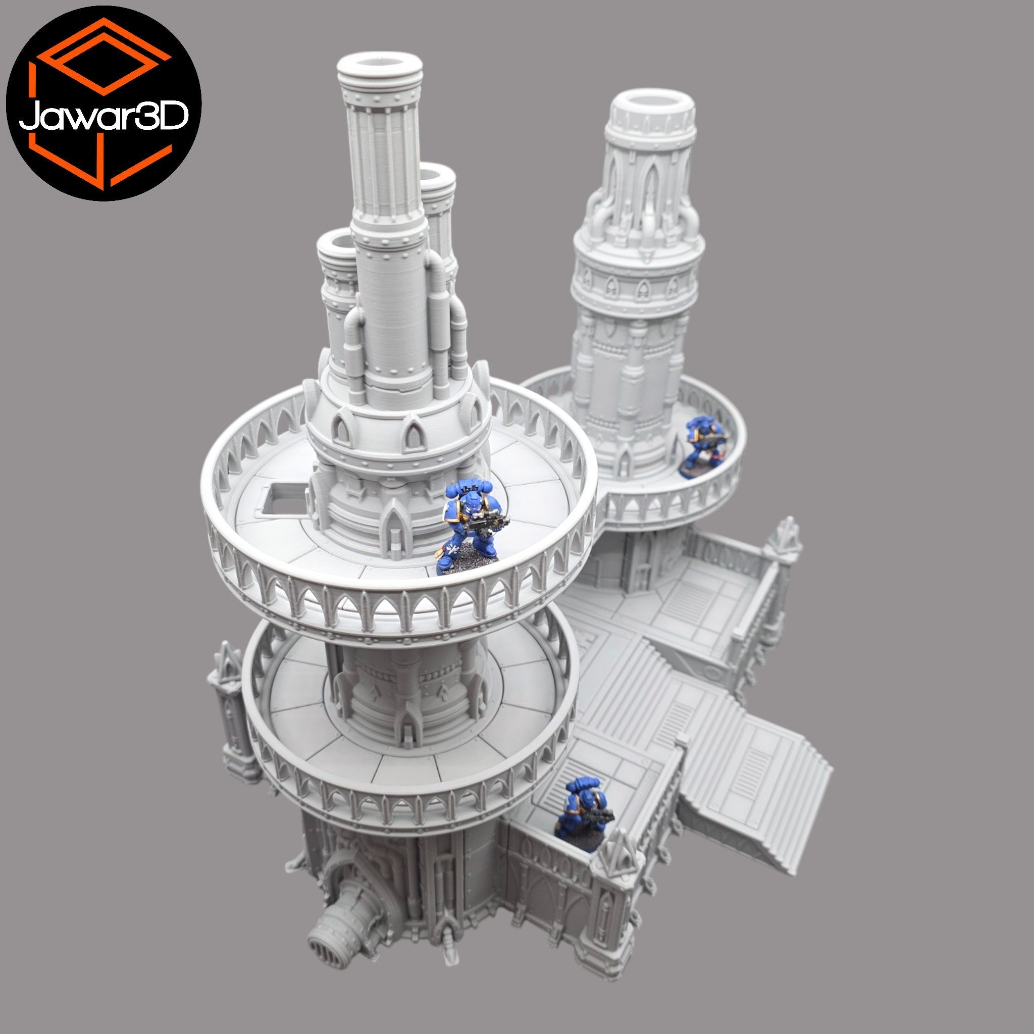 Steel Refinery Assembly #1 - 28mm Wargaming Scatter Terrain Scenery Tabletop Jawar3d
