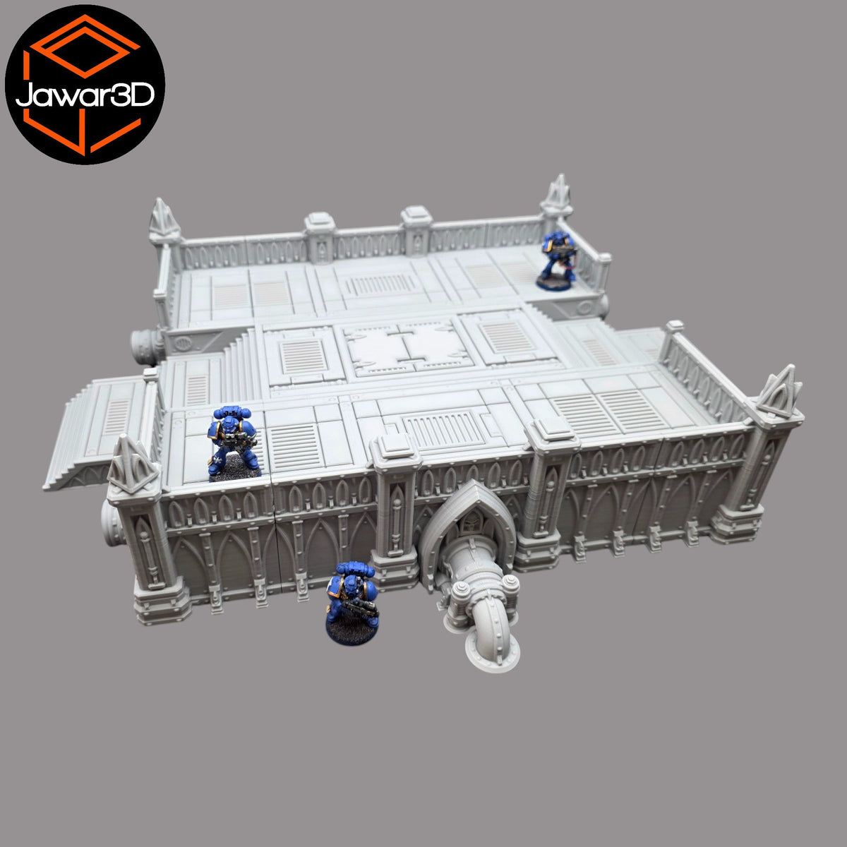Steel Refinery Assembly #2 - 28mm Wargaming Scatter Terrain Scenery Tabletop Jawar3d