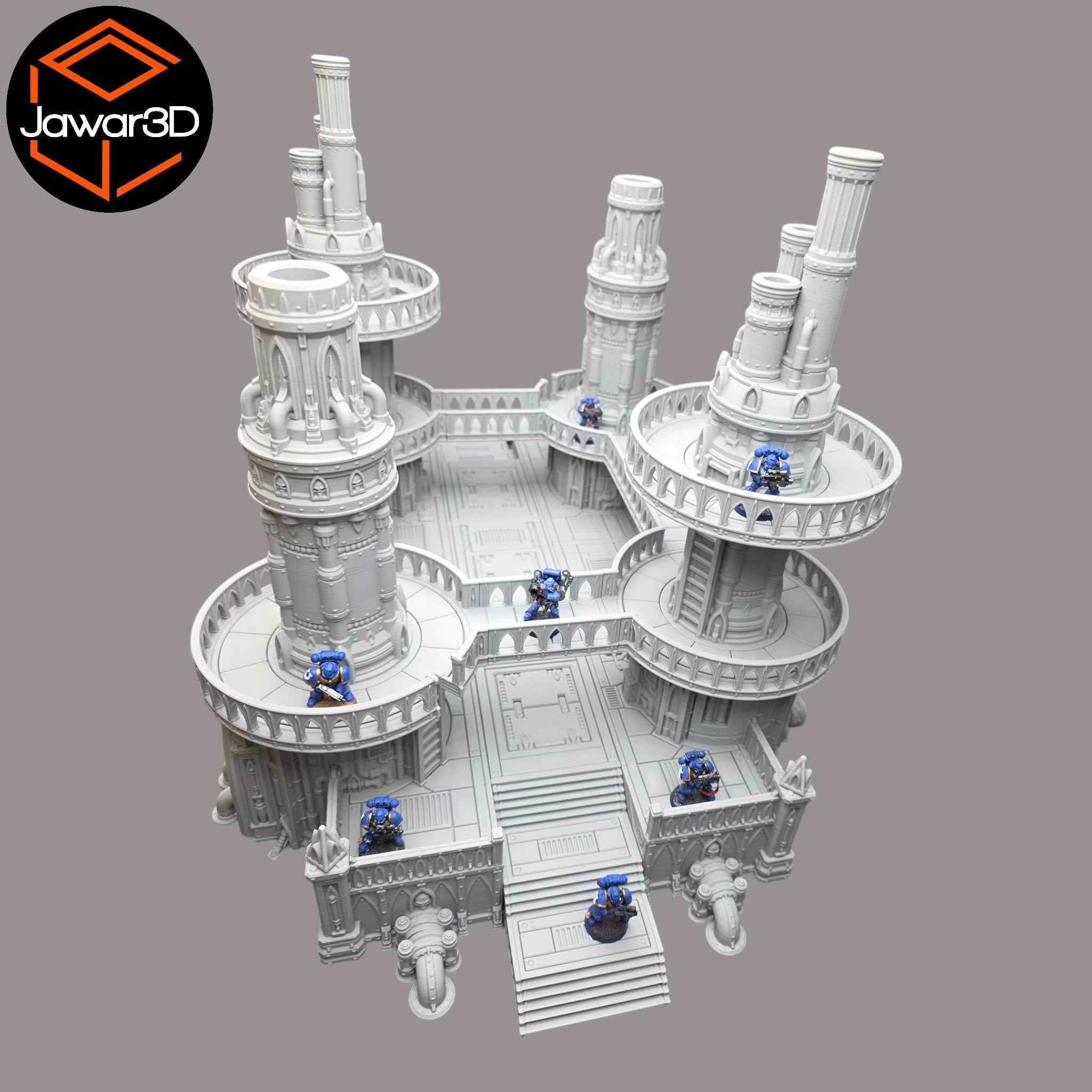 Steel Refinery Assembly #3 - 28mm Wargaming Scatter Terrain Scenery Tabletop Jawar3d
