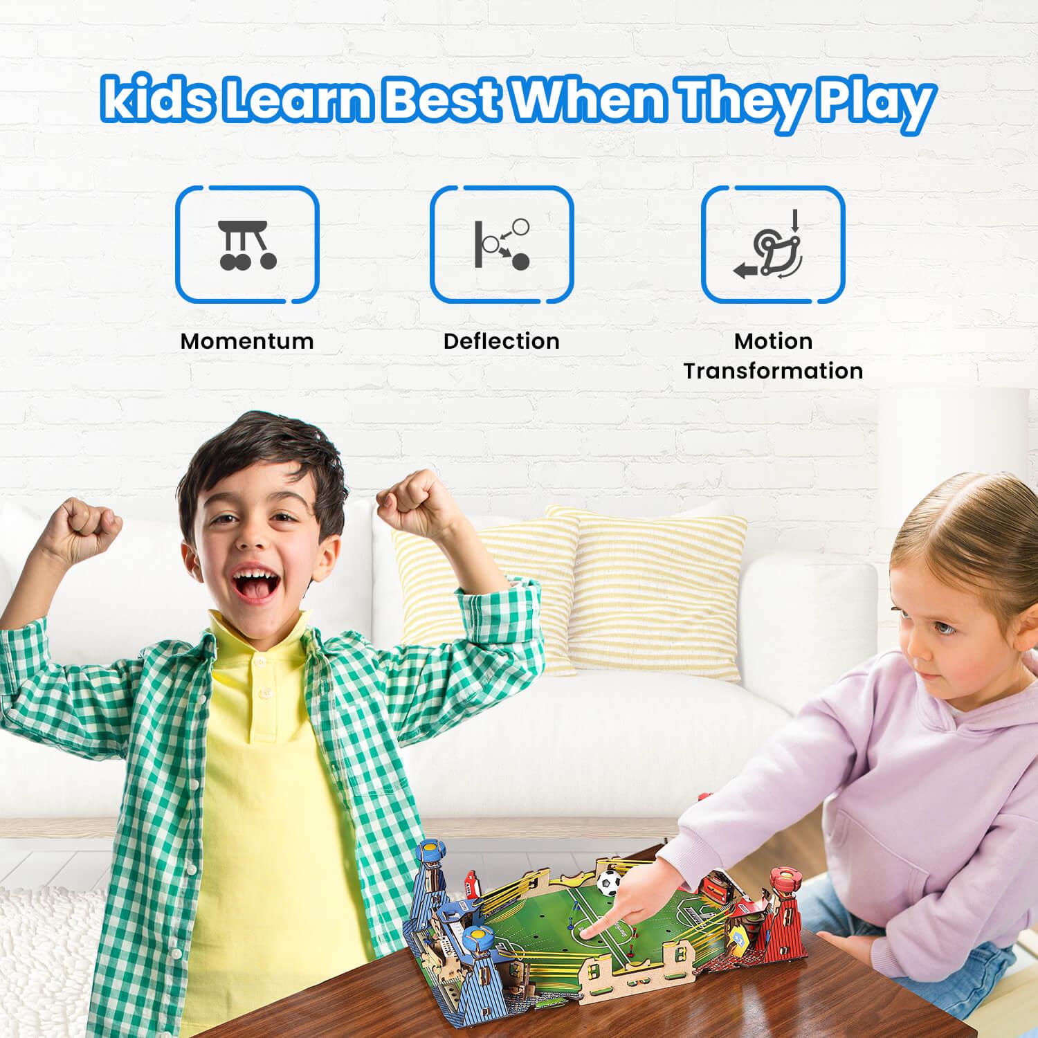 Smartivity Mini Football | Build-It-Yourself Multiplayer STEAM Board Game Curious Minds