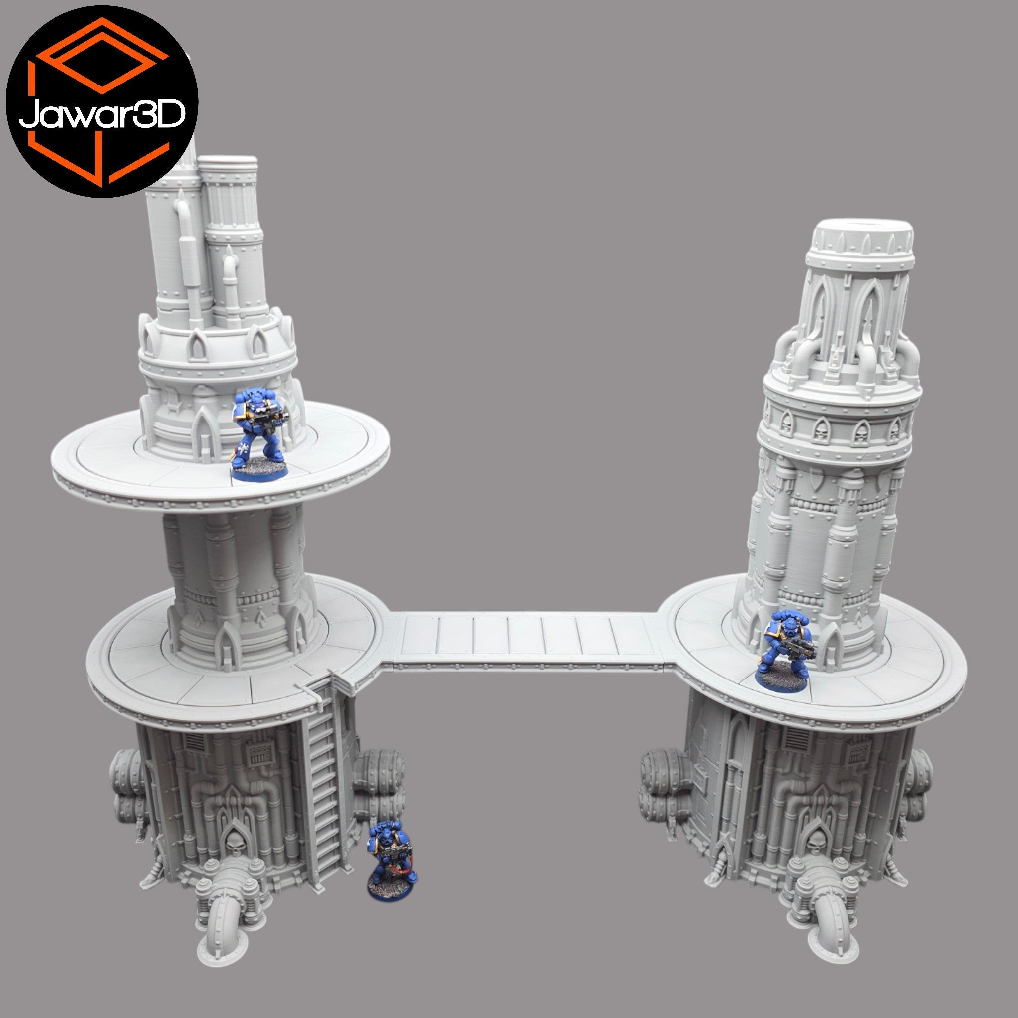 Steel Refinery Assembly #6 - 28mm Wargaming Scatter Terrain Scenery Tabletop Jawar3d