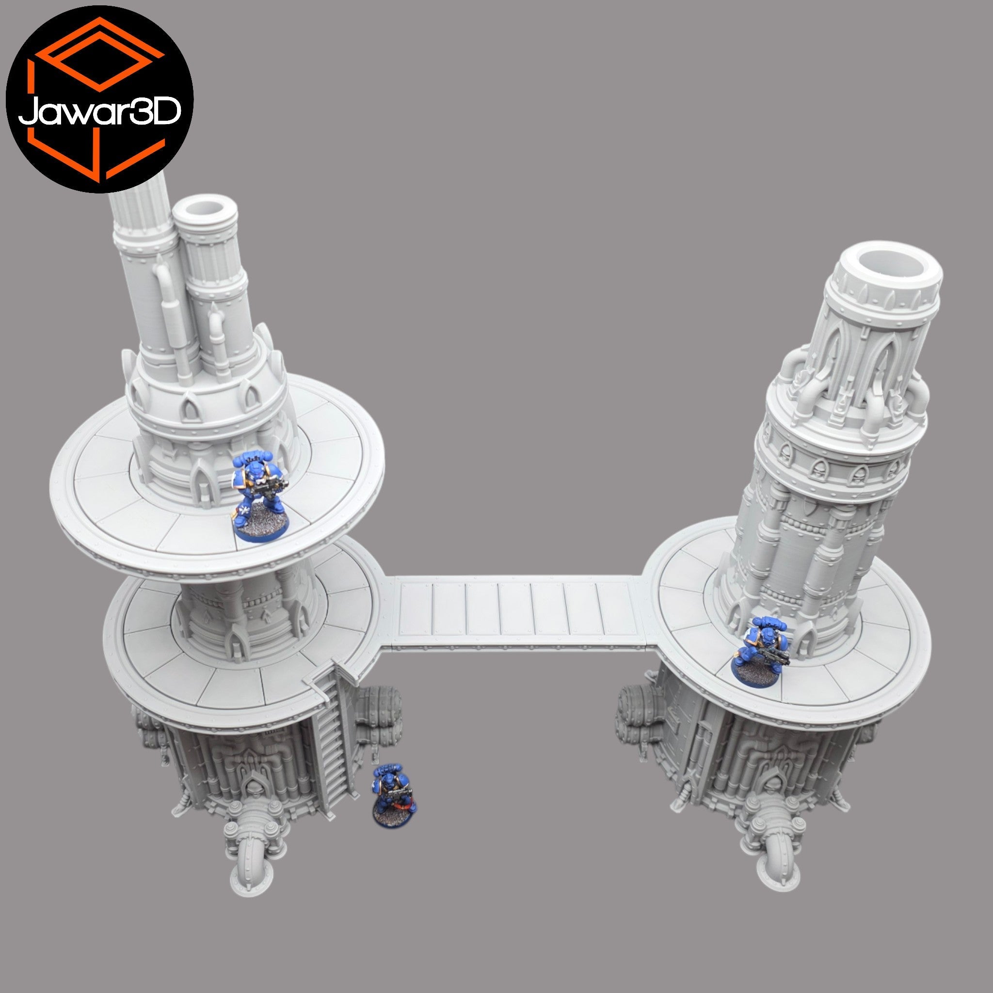 Steel Refinery Assembly #6 - 28mm Wargaming Scatter Terrain Scenery Tabletop Jawar3d