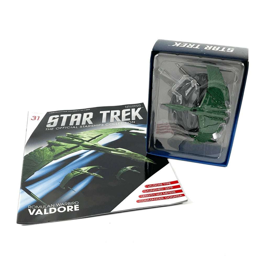 #31 Romulan Warbird Valdore Model Die Cast Ship (Eaglemoss / Star Trek) Real Merch
