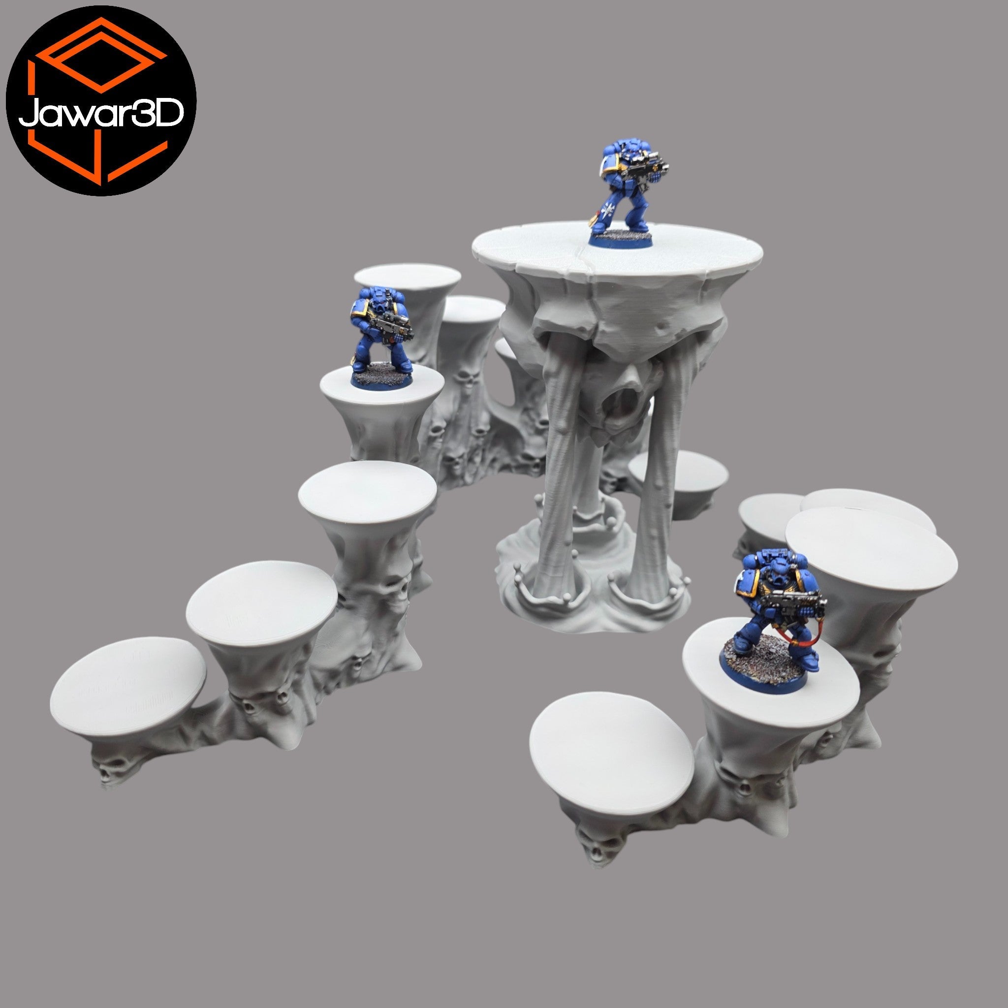 Skull Platform - 28mm Wargaming Scatter Terrain Scenery Tabletop Jawar3d