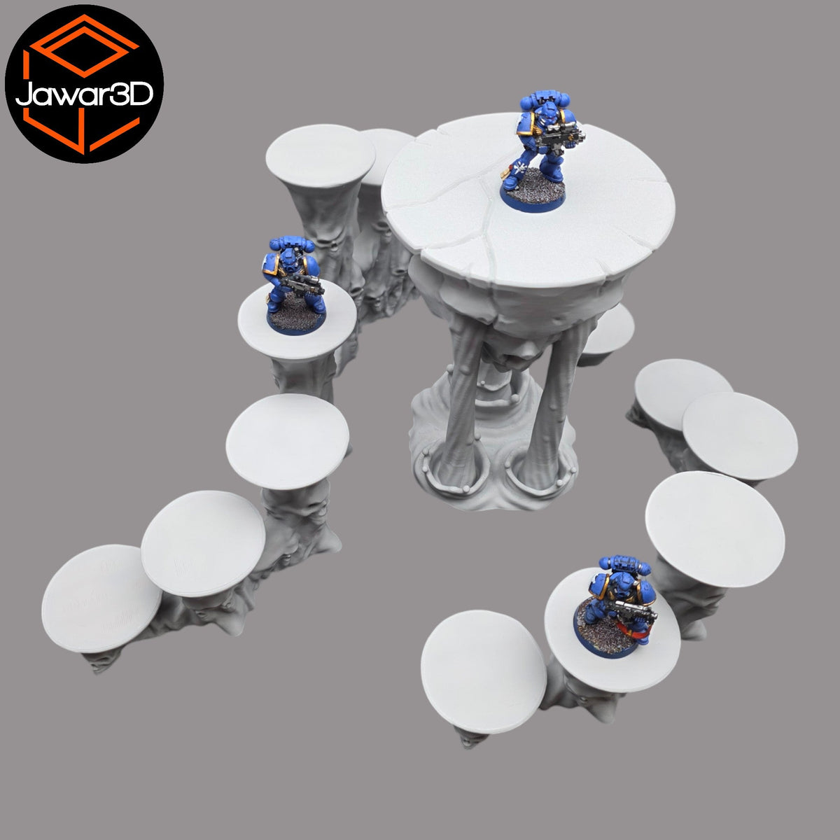Skull Platform - 28mm Wargaming Scatter Terrain Scenery Tabletop Jawar3d