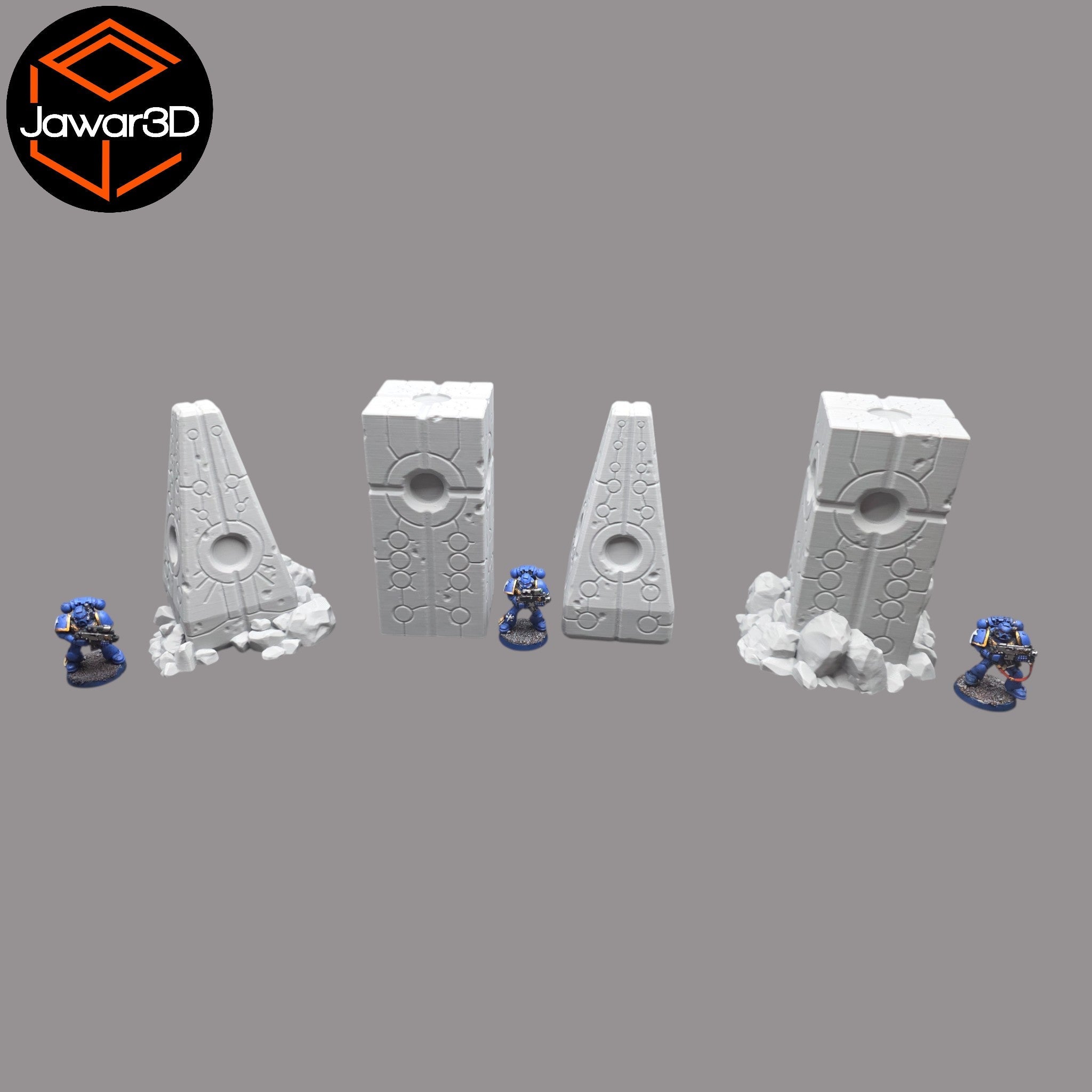 Alien Obelisk Set - 28mm Wargaming Scatter Terrain Scenery Tabletop Miniature Jawar3d