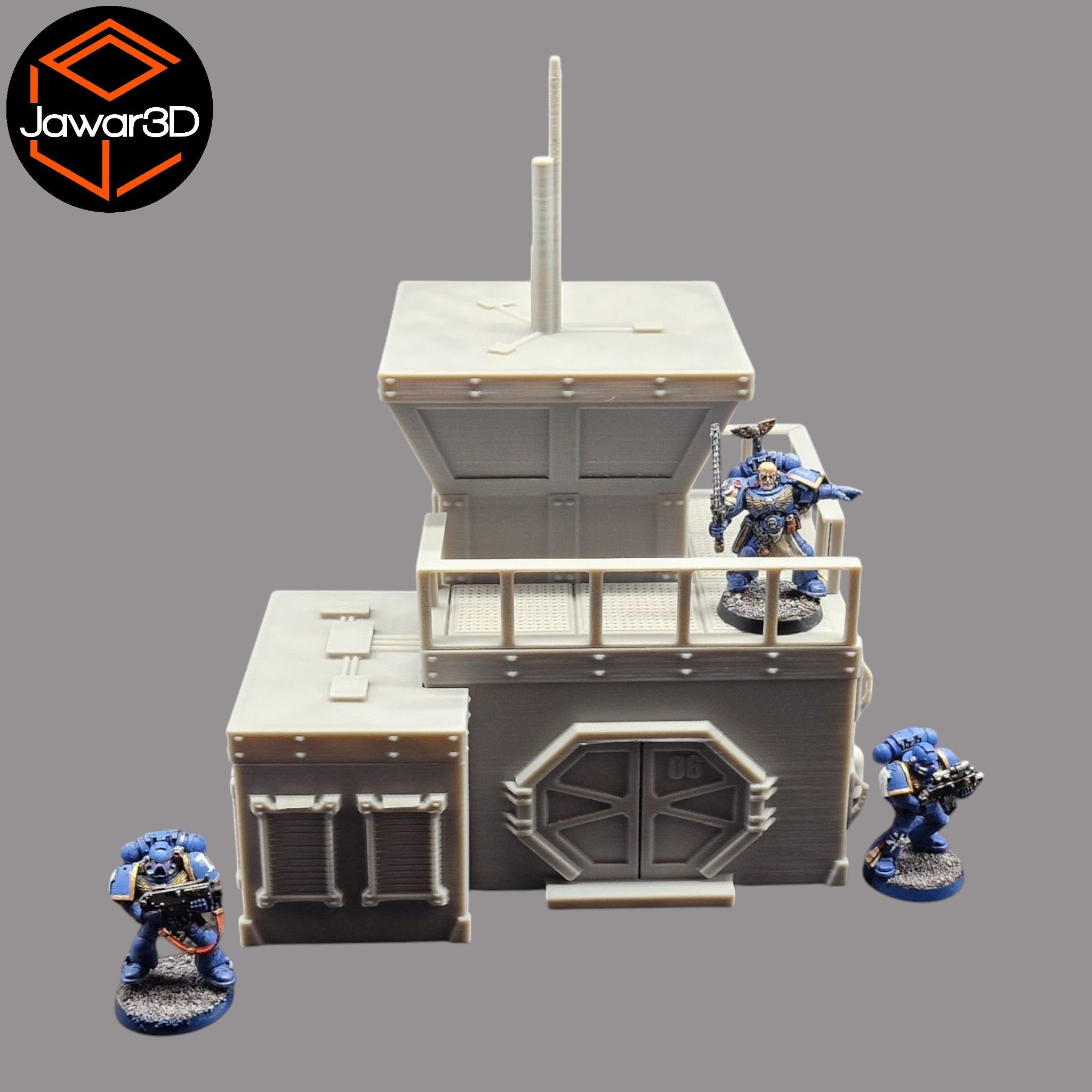 Sci-Fi Outpost - 28mm Wargaming Scatter Terrain Scenery Tabletop Miniature Jawar3d